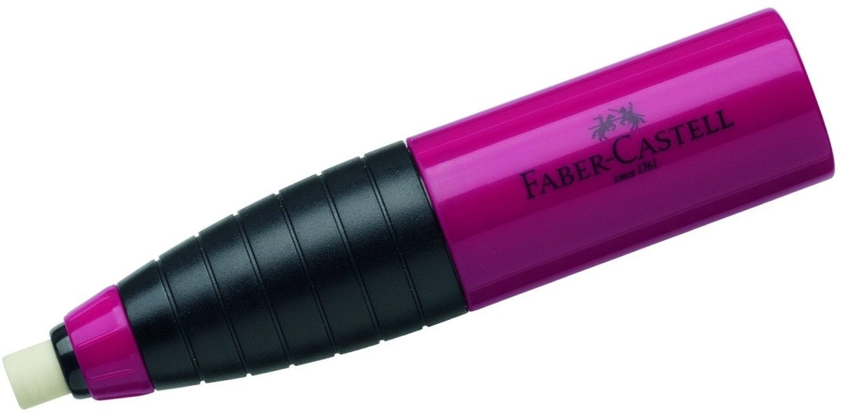 Faber-Castell Anspitzer Spitzer Radierer-Spitzer-Kombination rot-blau
