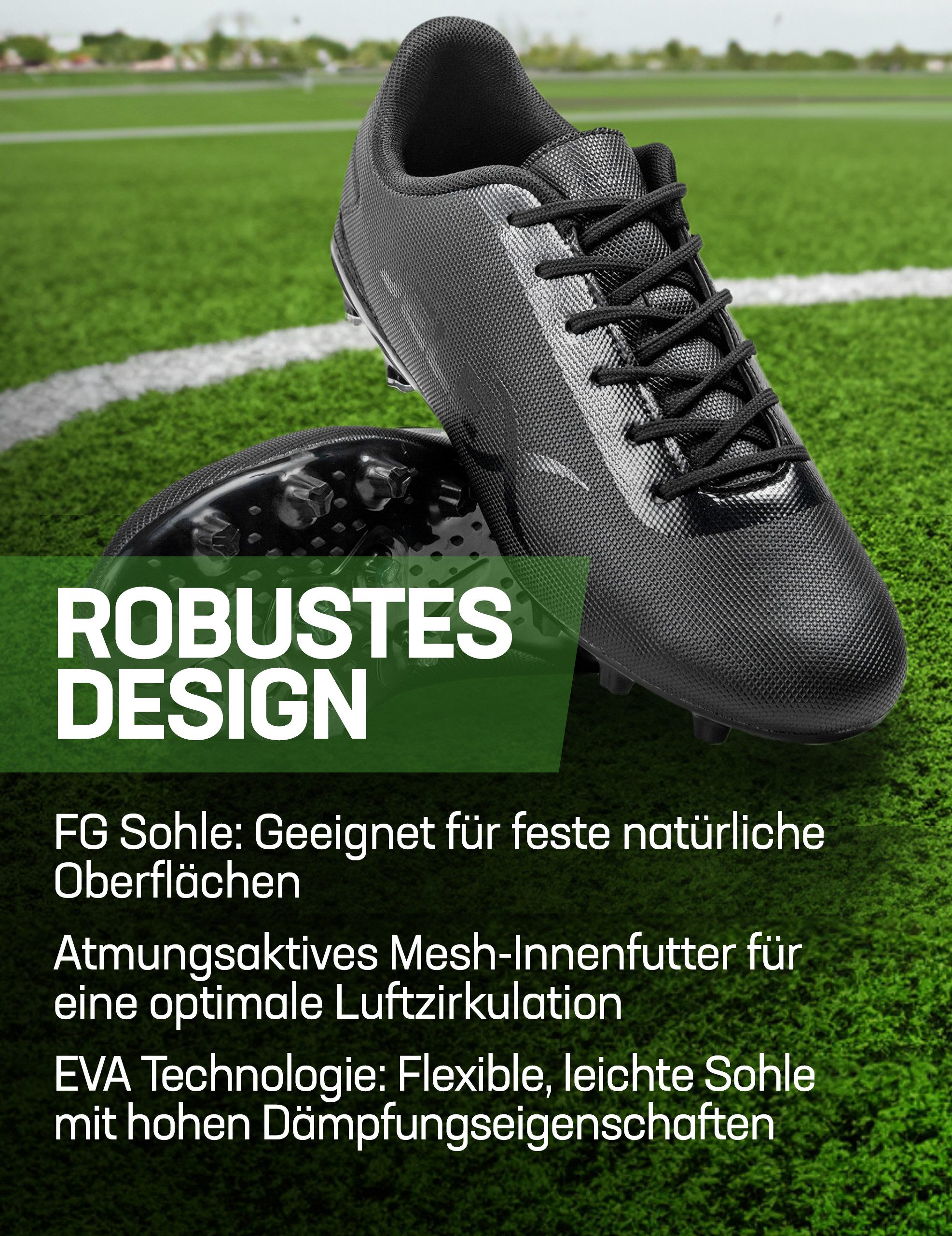 JELEX "Legend Mundial" FG Herren Fußballschuhe Fußballschuh geeignet für feste natürliche Oberflächen