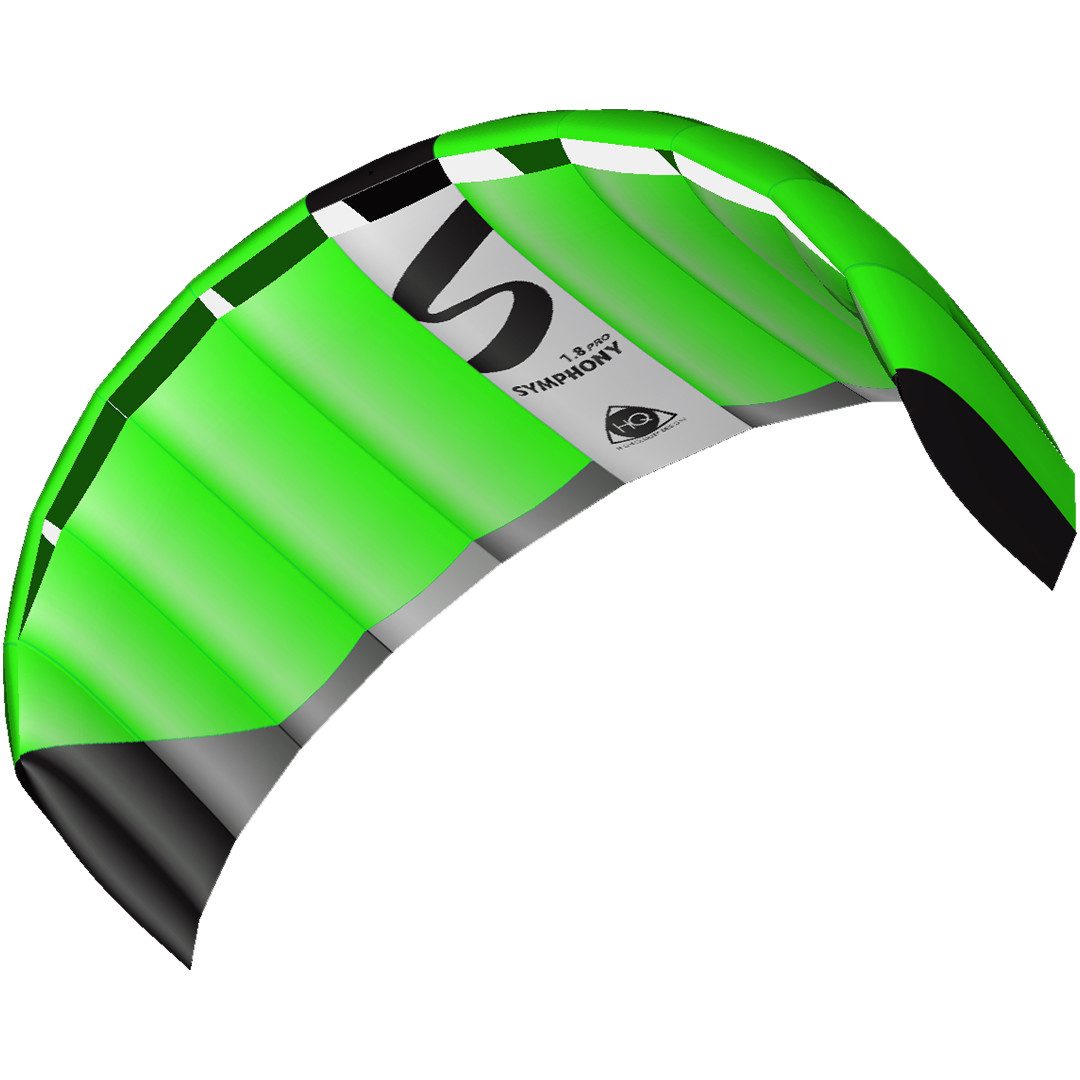 HQ Flug-Drache HQ Lenkdrachen Symphony Pro 1.8 Neon Green R2F