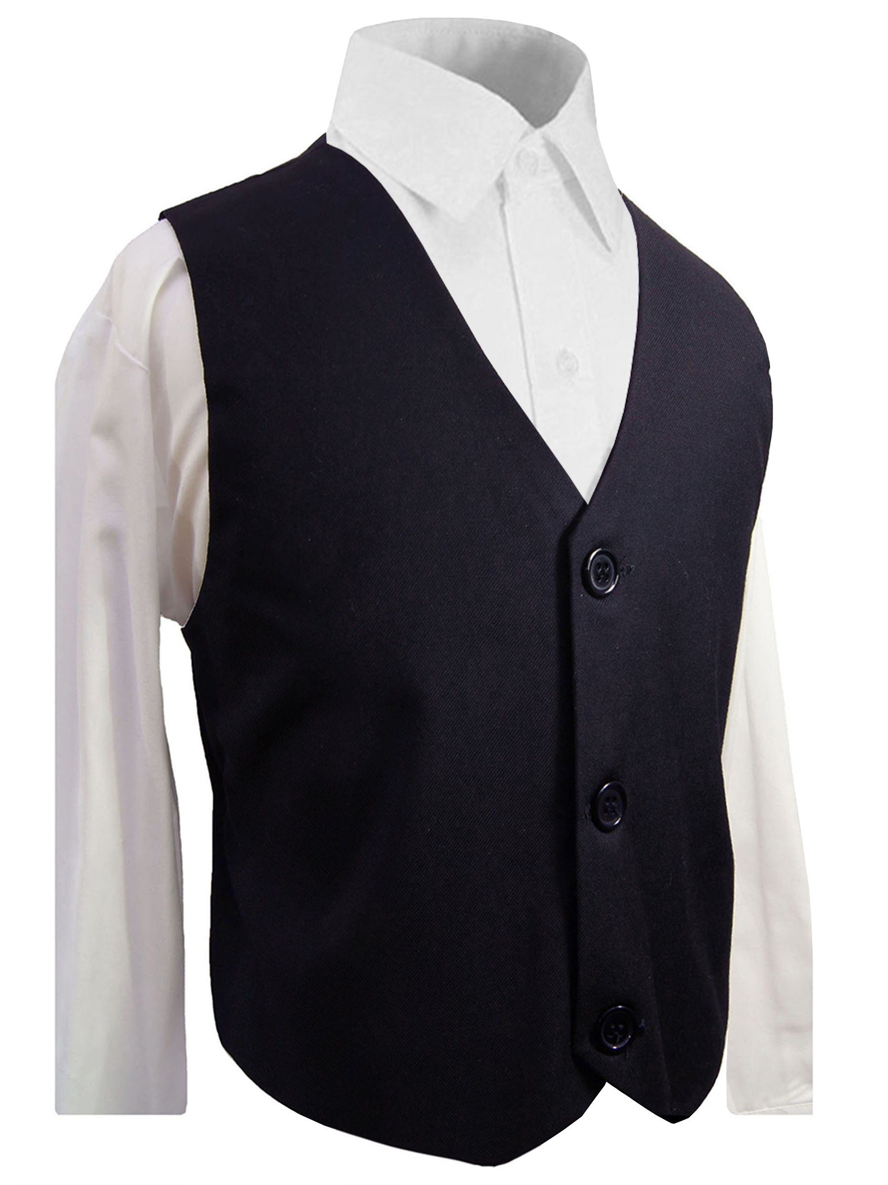 Paul Malone Anzugweste Elegante Jungenweste Anzug Weste für Jungs blau dunkelblau Kinderweste-KA60, Gr. 86