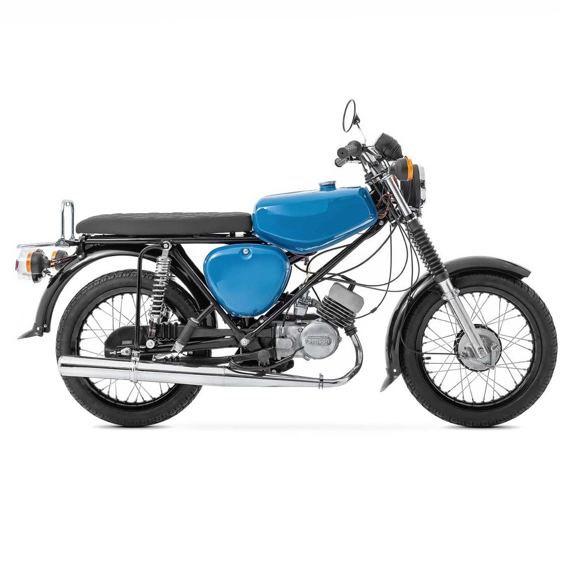 Craftride Sitzbank Gel Sitzbank flach VSG4 für Simson S50 S51 S70 Sitz