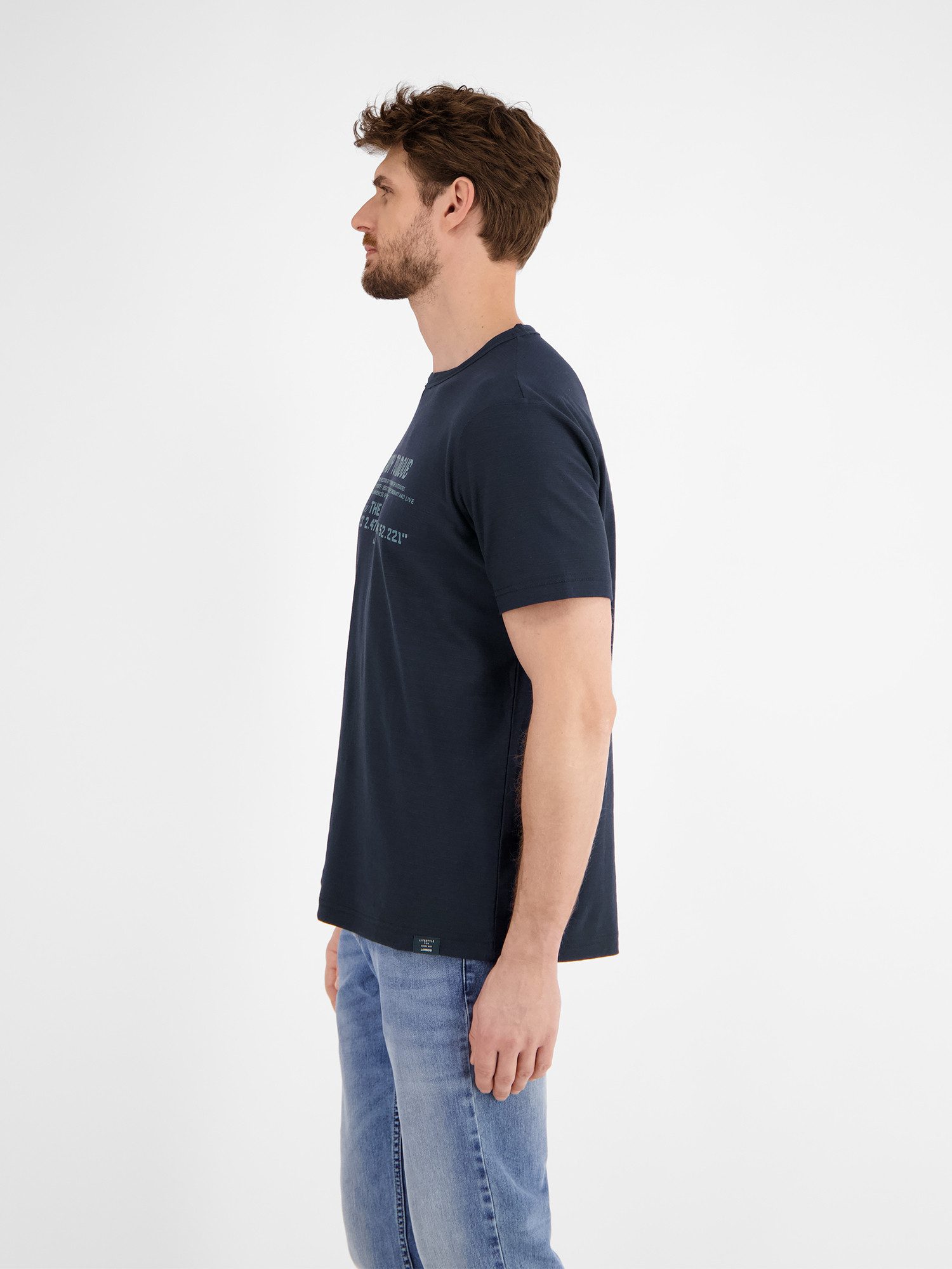 LERROS T-Shirt T-Shirt in Strukturqualität