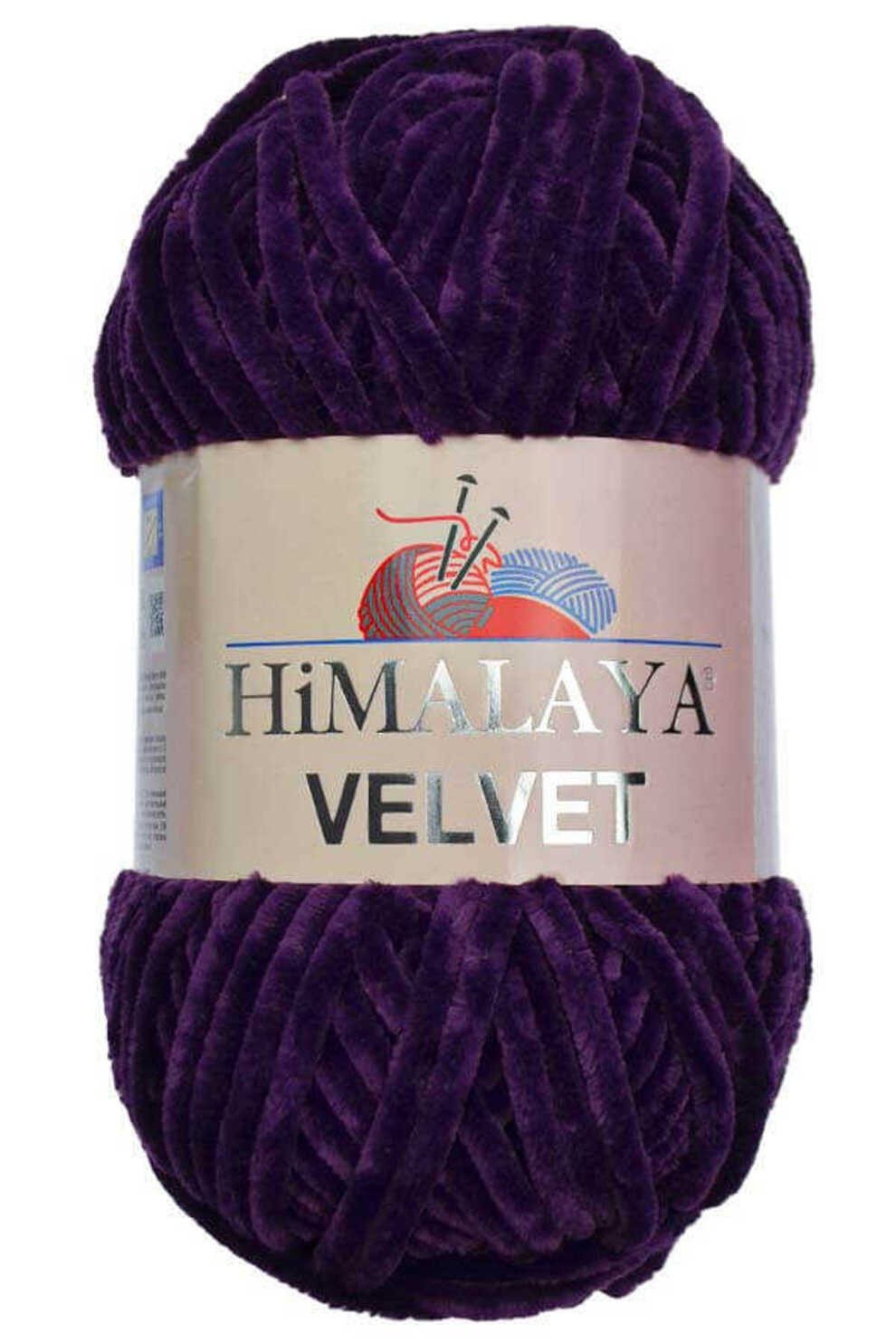 Himalaya Velvet Wolle - 100% Micro-Polyester, 100g/120m, Stärke 6 Super Bulky Häkelwolle, 120 m (Einzel-Pack, 1-St), Superbauschiges Chenille Garn