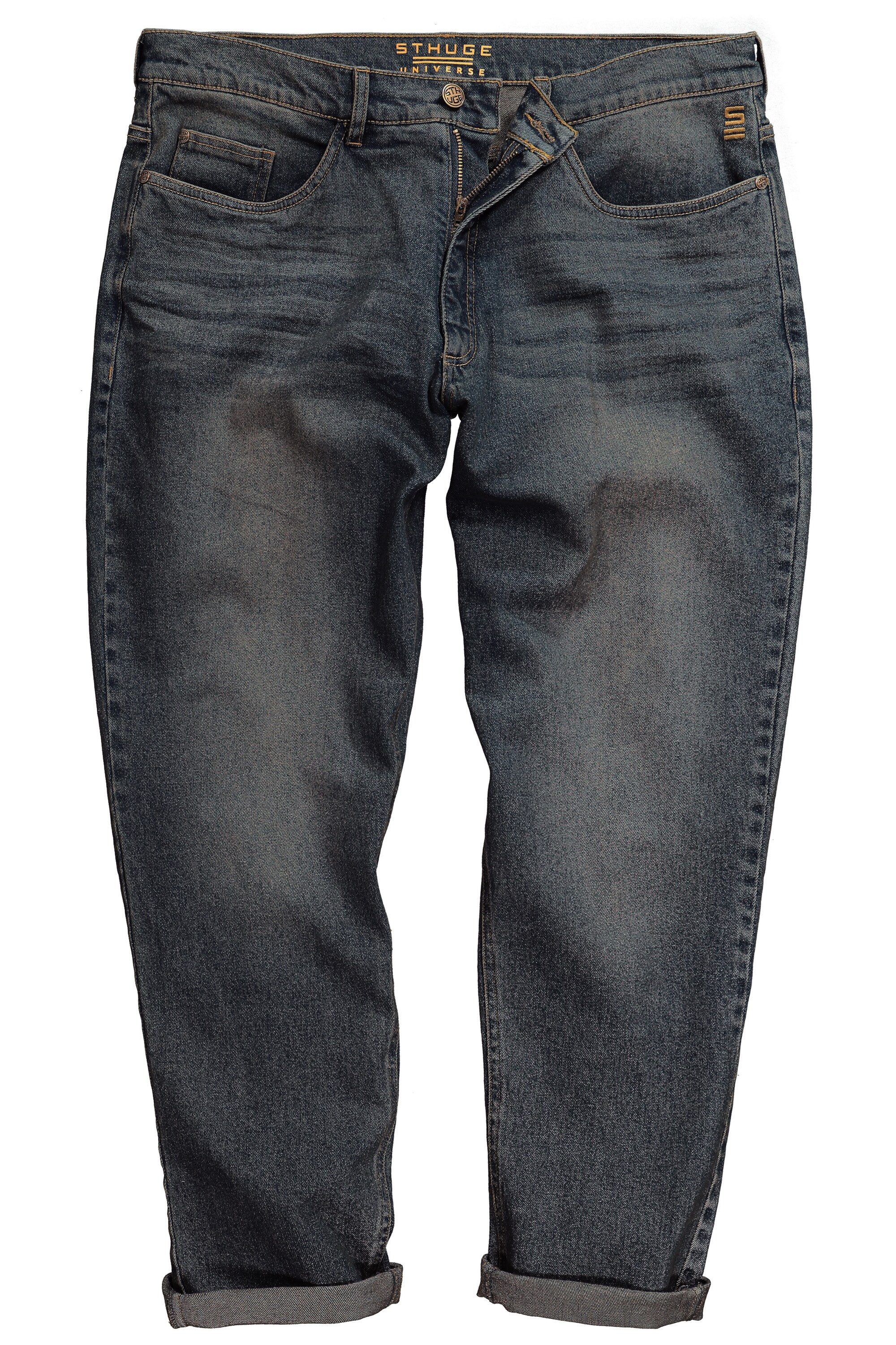 STHUGE 5-Pocket-Jeans STHUGE Jeans Dirty Denim 5-Pocket Baggy Fit bis 72 günstig online kaufen