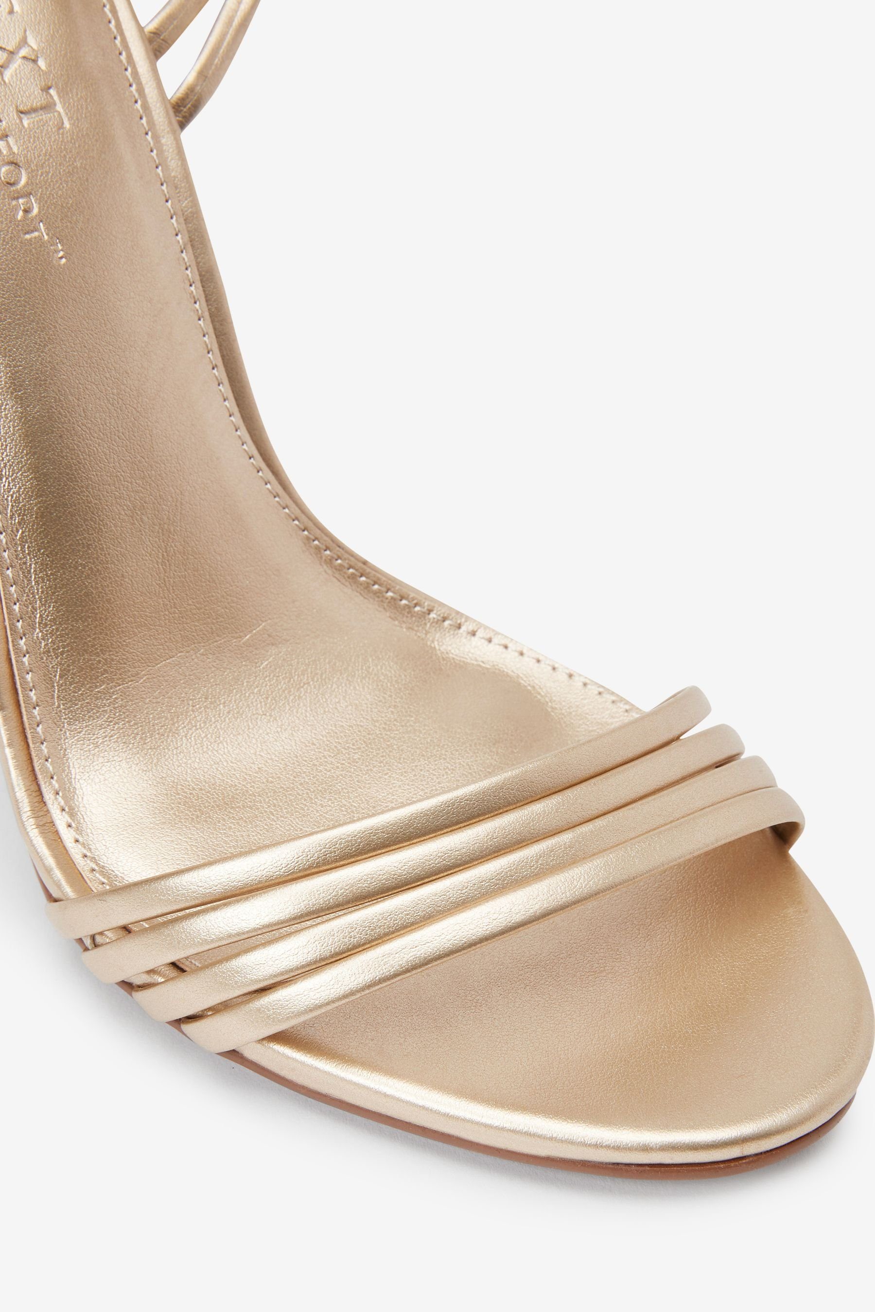 Stiletto-Sandaletten Sandalette Comfort® Forever (1-tlg) Next Zarte Gold