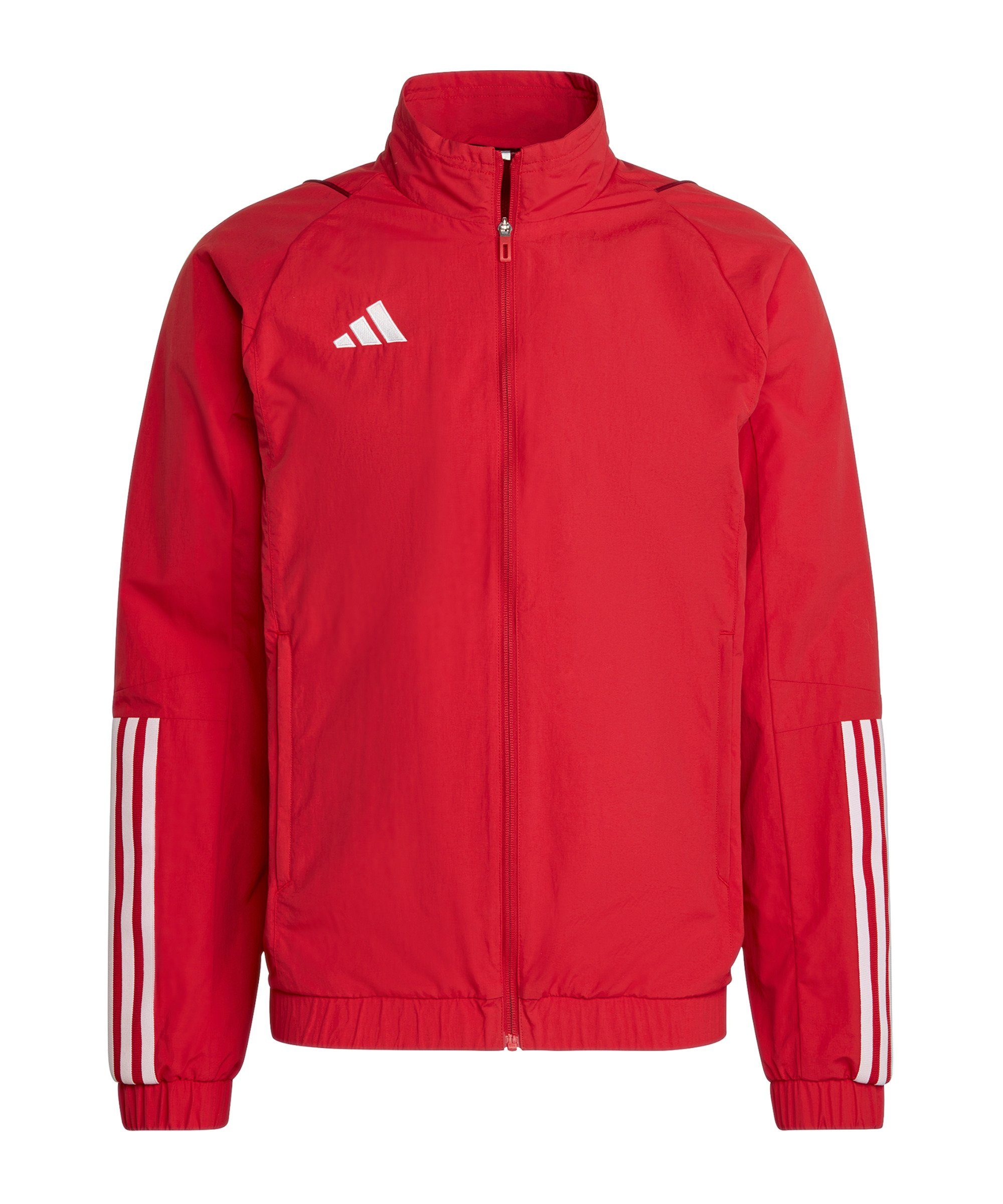 Tiro 23 Sweatjacke rot Performance adidas Präsentationsjacke