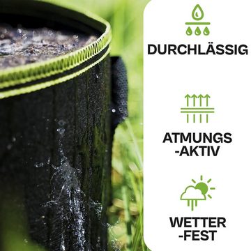 Praknu Pflanzkübel 3x Pflanzsack - 60 Liter Schwarz (Set, 3 St), Tomaten