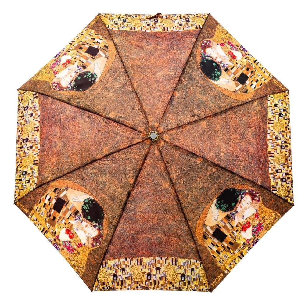 Luckyweather not just any other day Taschenregenschirm Regenschirm Motiv THE KISS Taschenschirm