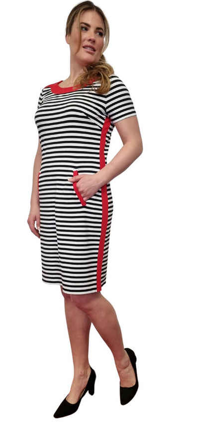 Estefania for woman Jerseykleid Maritimes Kleid mit Streifen