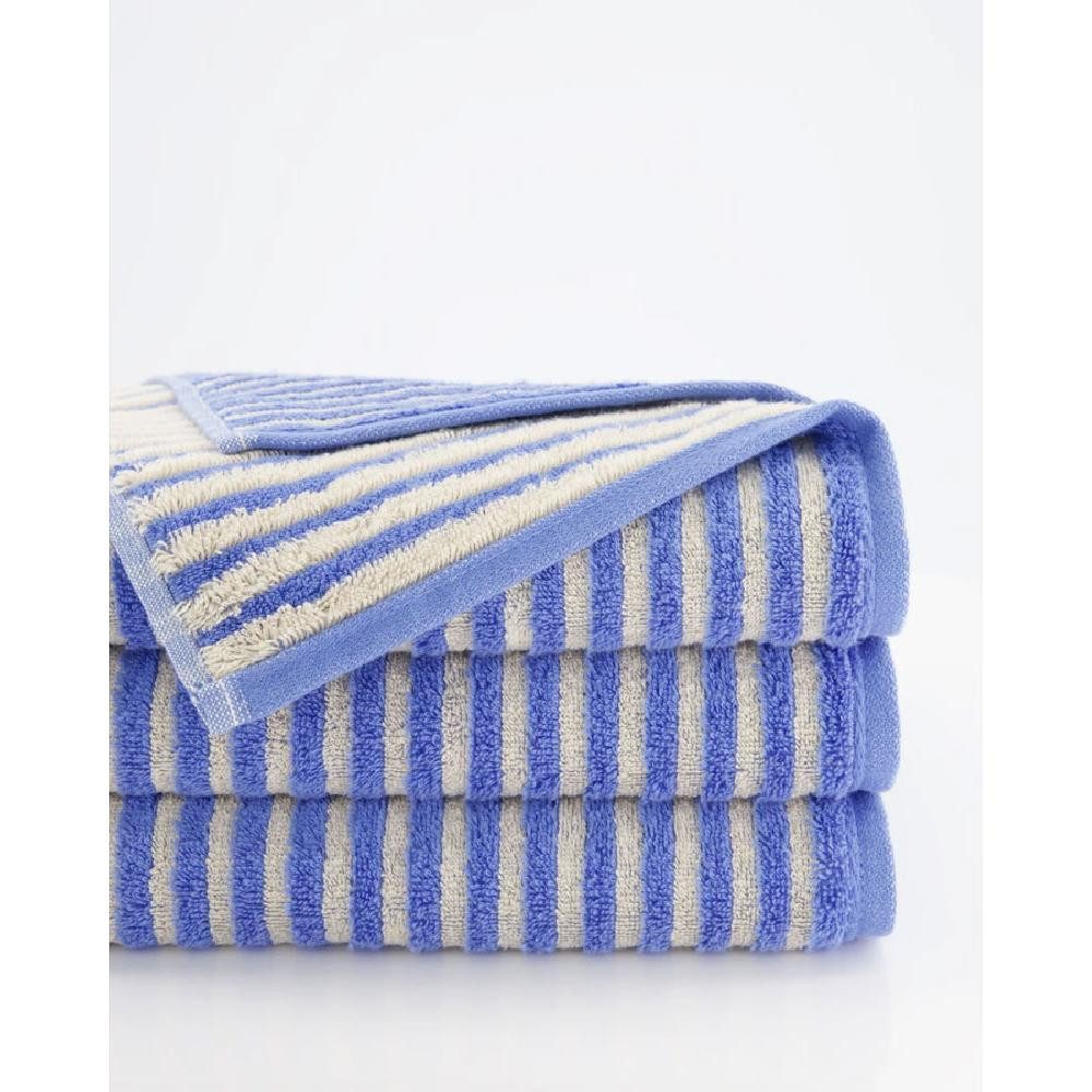 Cawö Badetücher Duschtuch Lines Ringel Capri Blau (80x150cm)
