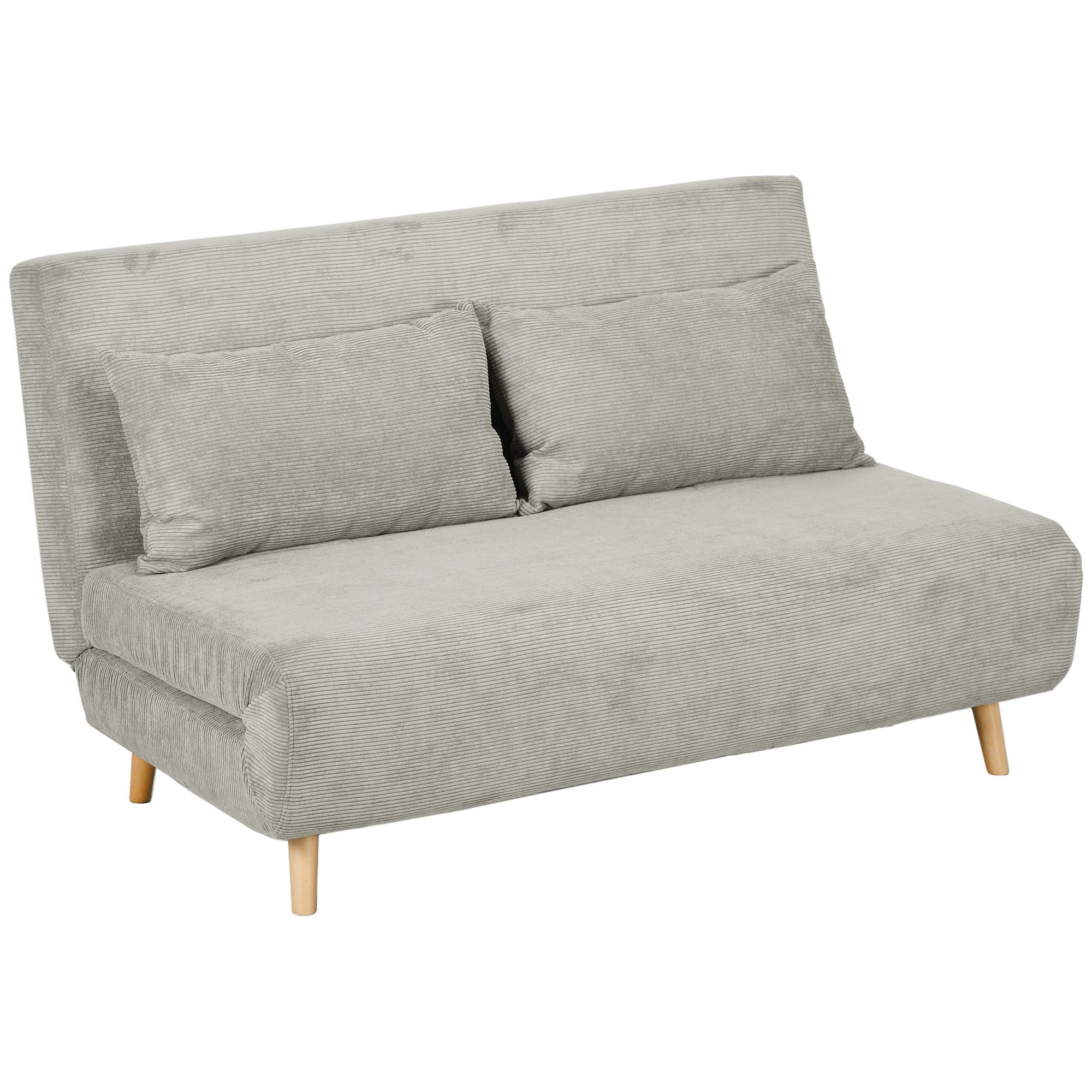 HOMCOM Schlafsofa Doppelschlafsofa mit 3-fach verstellbarer günstig online kaufen