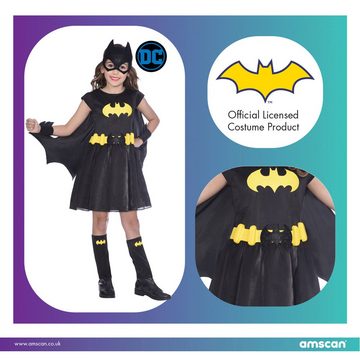 Amscan Kostüm Batgirl Kostüm für Mädchen - Schwarz, DC Super Heroes Kinderkostüm