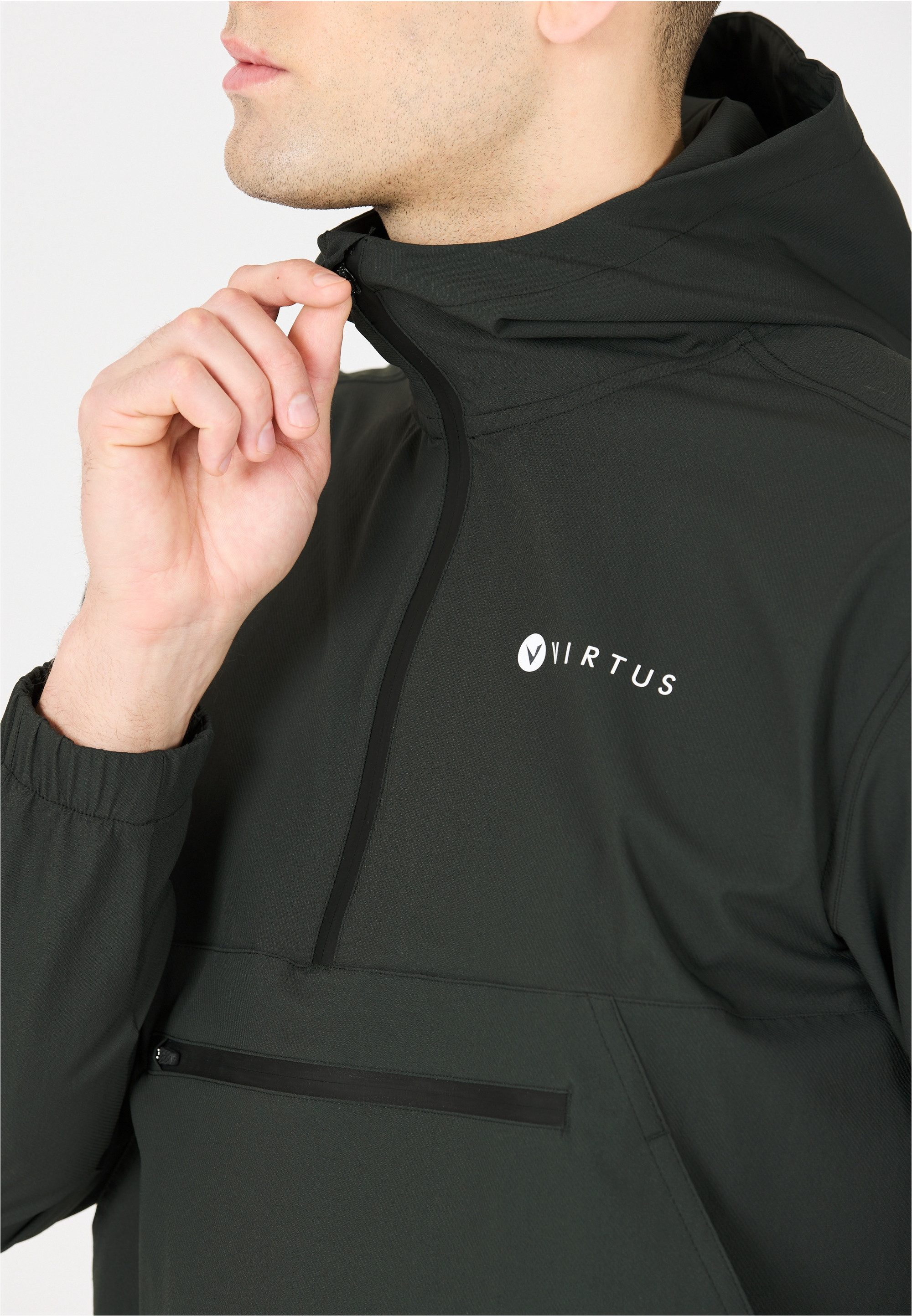 Virtus Trainingsjacke Jayson Im Anorak-Design mit Stretchfunktion