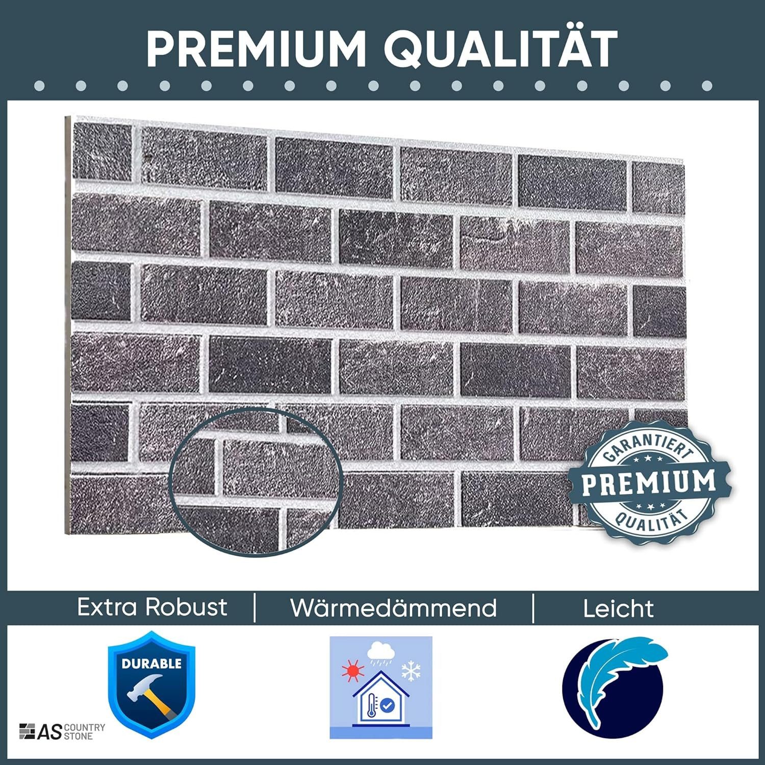 ASCountrystone Wandpaneel Klinkeroptik, BxL: 50,00x100,00 cm, 0,50 qm günstig online kaufen