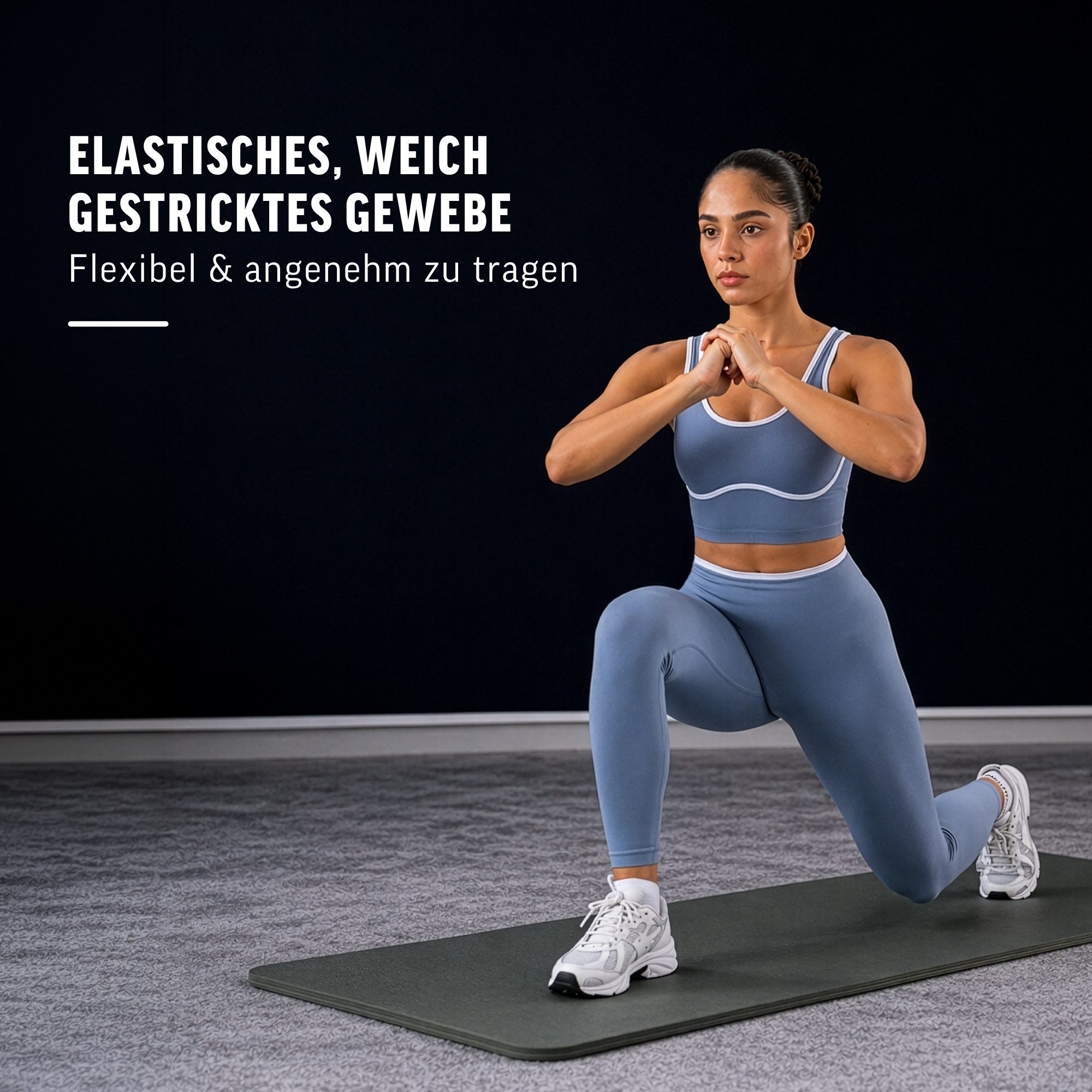 Smilodox Leggings Jorina, Sporthose Damen Shaped Fit, High Waist, V-Shape, Gym & Yoga V-Shape Rücken, hoher Bund, Stretch, Struktur, weich – Bild 3 von 5