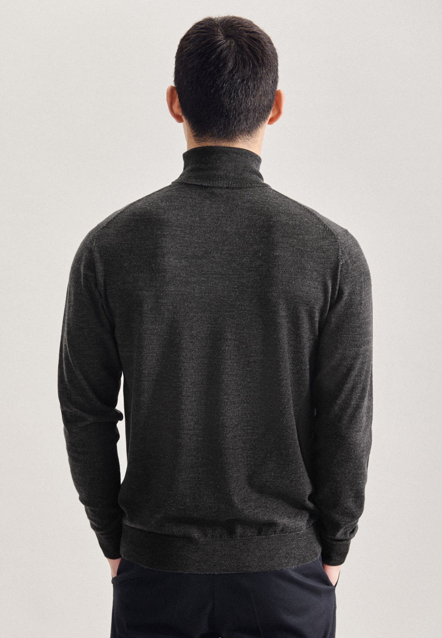 seidensticker Strickpullover Schwarze Rose 1/1 Rundhals günstig online kaufen