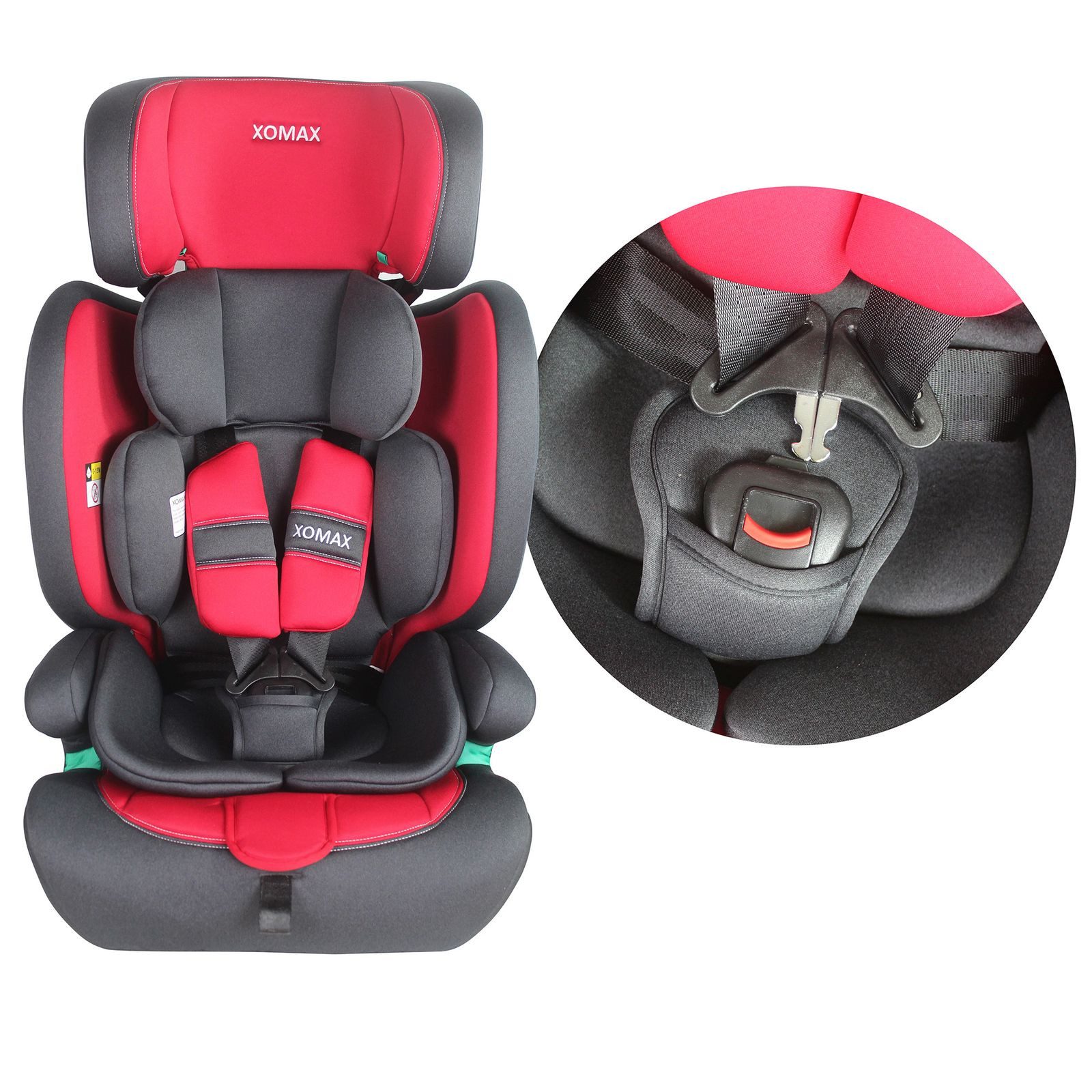 XOMAX Autokindersitz Luna, bis: 12, (Luna), Kindersitz ISOFIX 9-36 kg i-Size ECE R129 15 Monate bis 12 Jahre