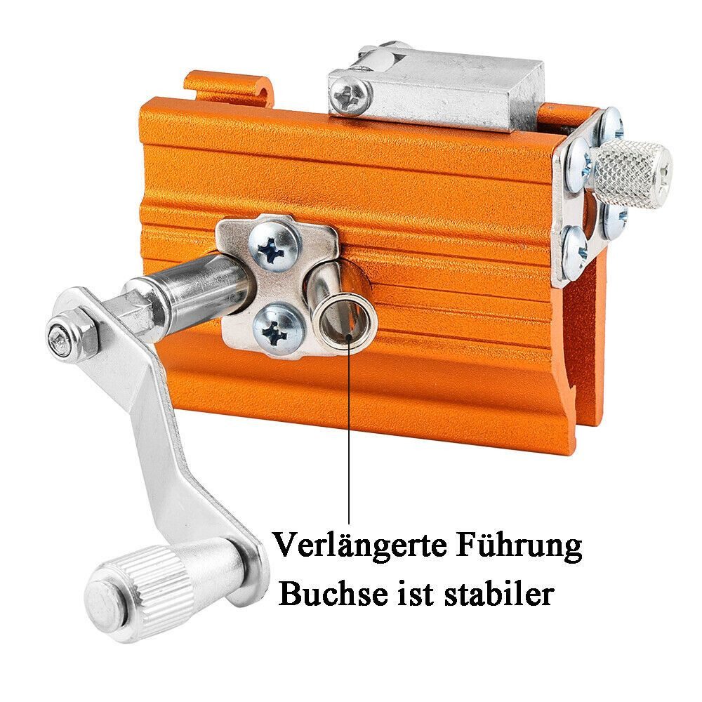 PRIISF Sägekettenschärfgerät Kettenschärfgerät Motorsäge Kettenschärfer für alle Arten Kettensägen, für Tragbar Handkurbeln Kettensägenschärfer, (Profi Ketten Schärfen Befestigung Kettensäge Schärfgerät Werkzeug Kit, Führungsschienen schleifwerkzeug Ketten Schärfen), Kettensäge Schärfgerät Kettensägenschärfer manueller Schleifwerkzeug