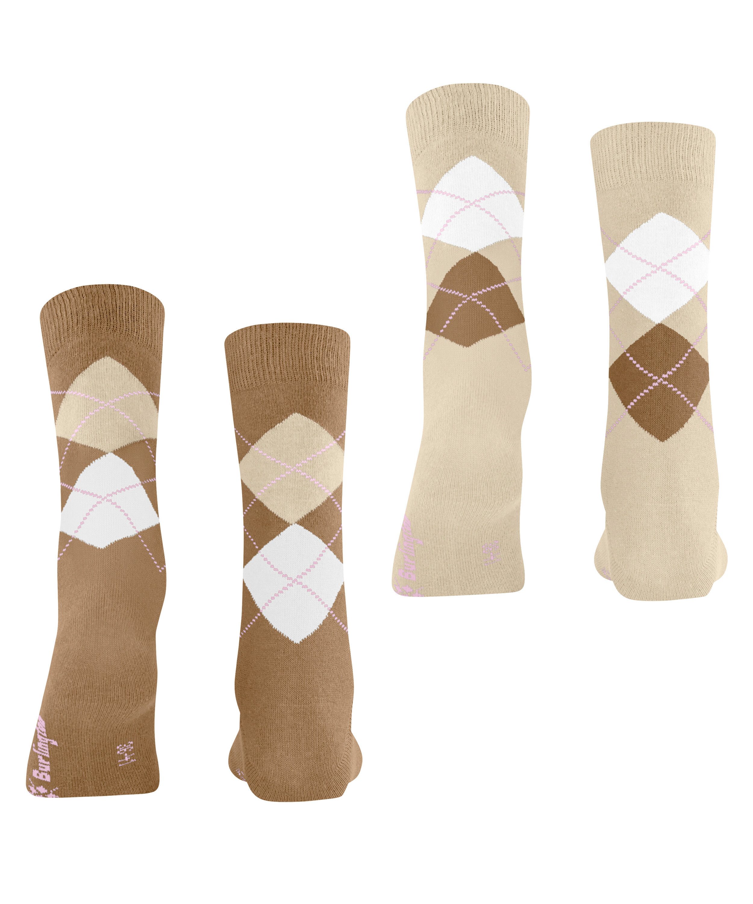 Burlington Socken Burlington Everyday Argyle Damen (2-Paar)