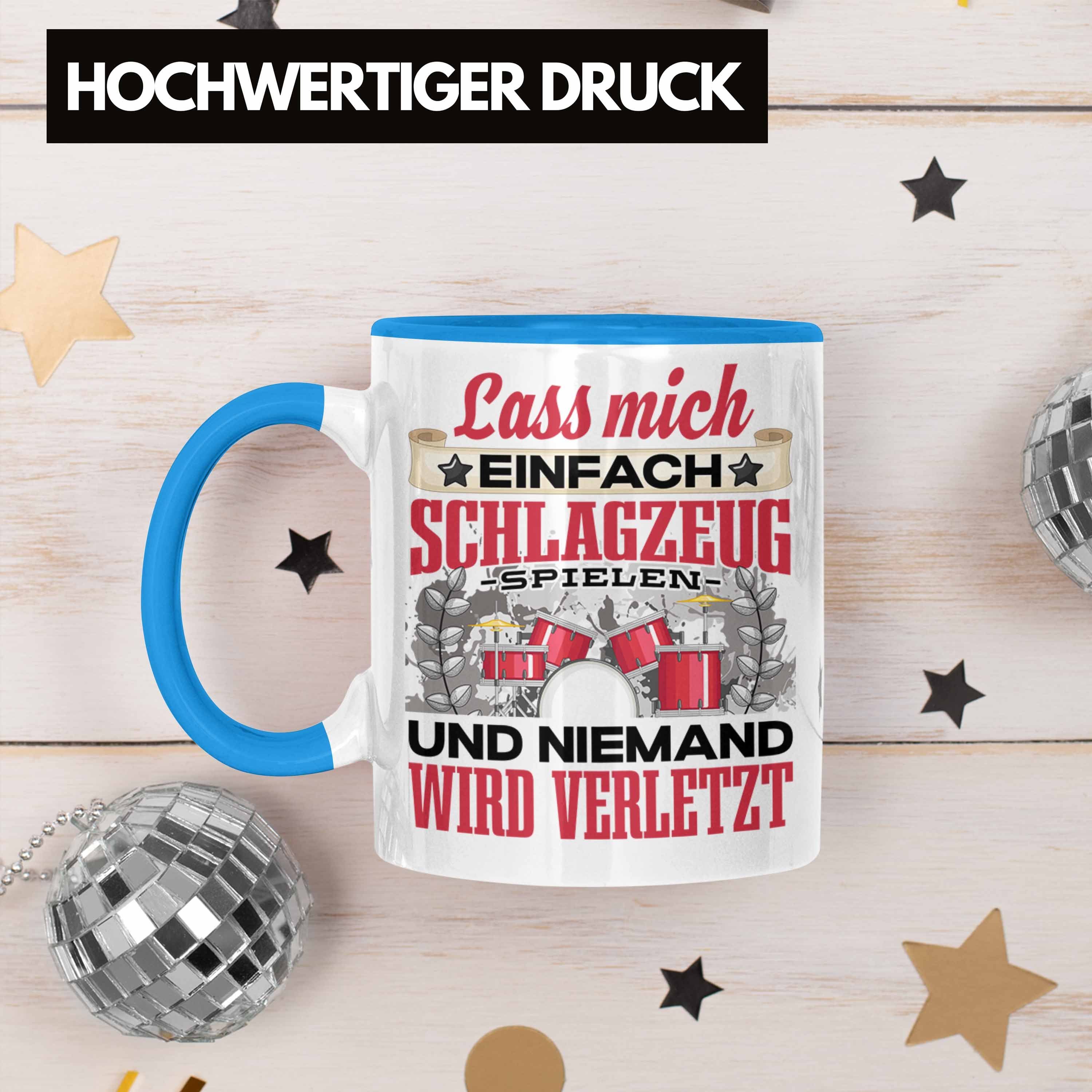 Schlagzeug Trendation Trendation Spruch Gesch Blau Schlagzeug-Spieler Tasse - Tasse Geschenk