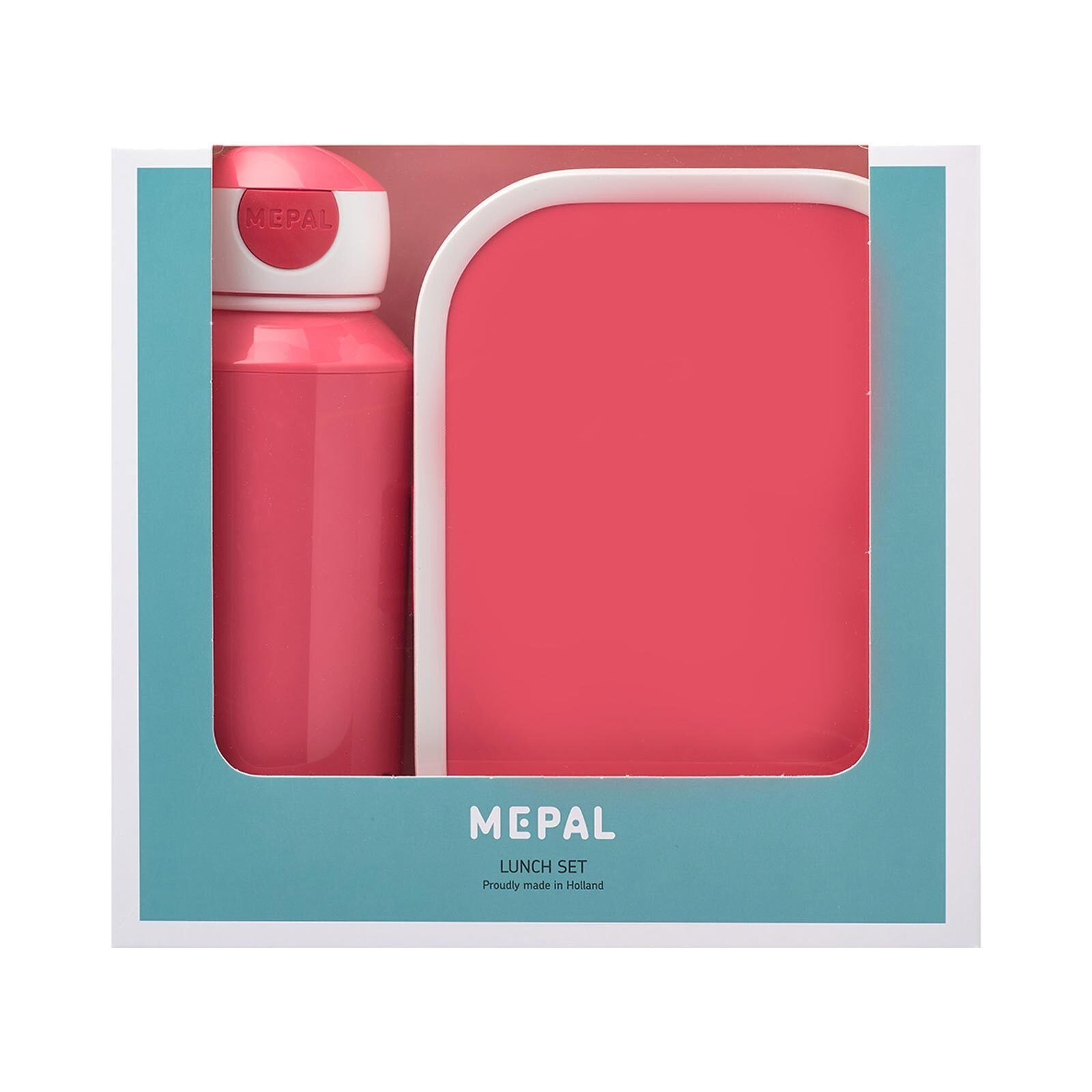 Mepal Lunchbox gefrierfachgeeignet, mikrowellenfest Campus nicht Set, ml pink 700 (2-tlg), nicht ml Lunchset Acrylnitril-Butadien-Styrol (ABS), + 400 2er spülmaschinenfest