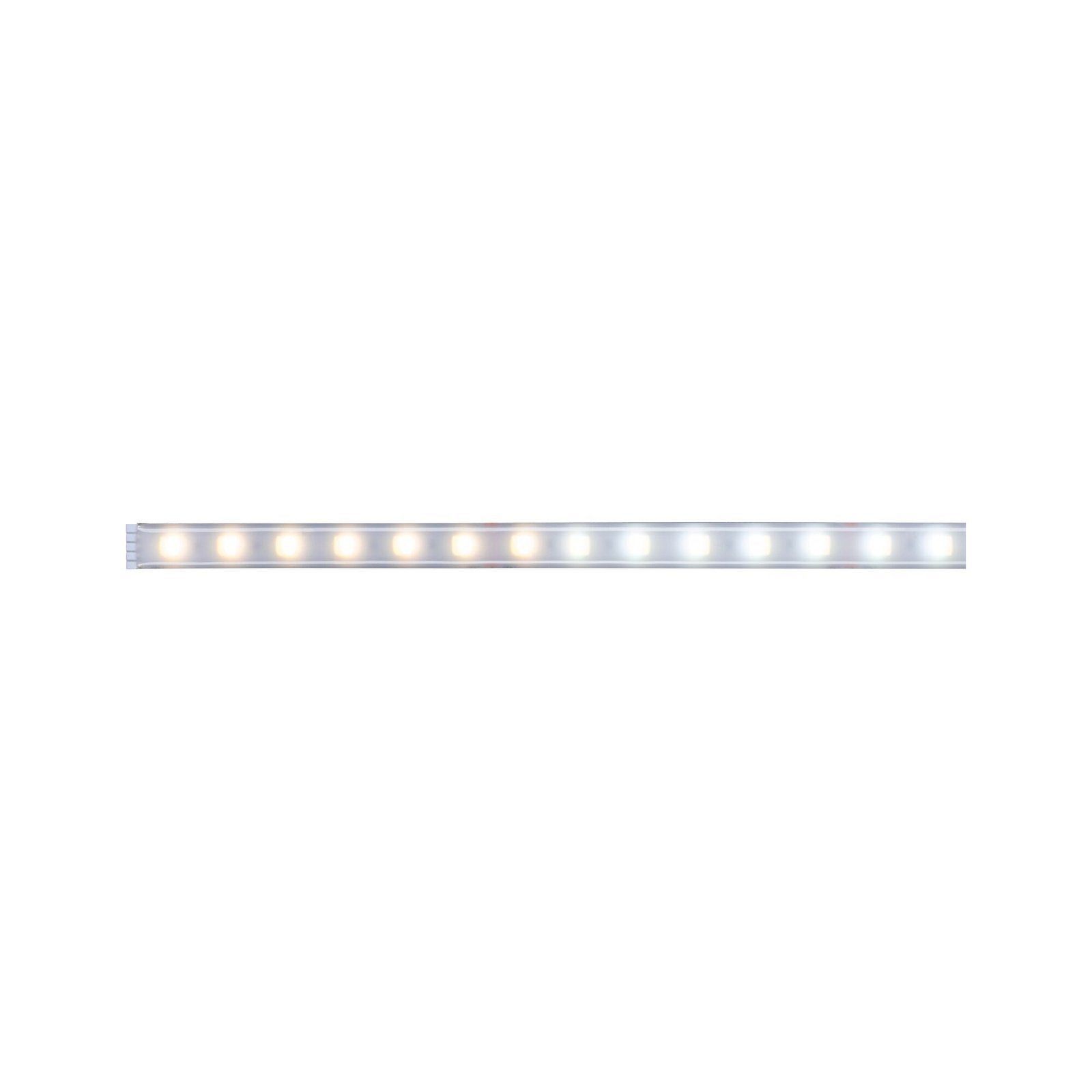 Paulmann LED-Streifen MaxLED 500 Stripe 1m IP44 Cover 2700K-6500K 7W 24V Silber Kunststoff, 1-flammig, TunableWhite