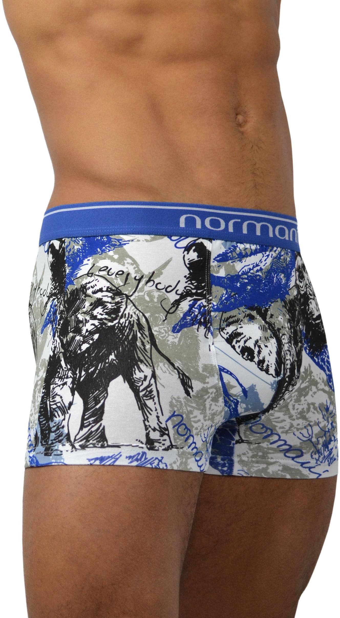 normani Retro Boxer 6 Stück Retro Boxershorts aus Baumwolle Unterhose aus atmungsaktiver Baumwolle