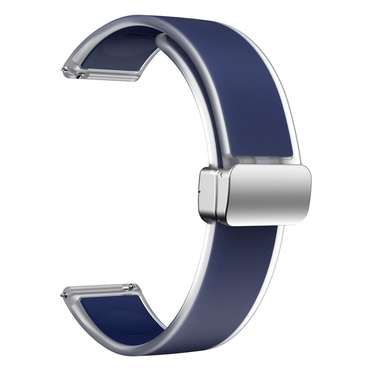 5 Dunkelblau Magnetisches Watch 4 Armband 6 Smartwatch-Armband Silikon Für Samsung Wigento Galaxy