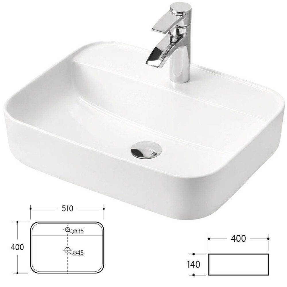 Lomadox Badmöbel-Set DURANGO-56, (Spar-Set, 4-St., LED-Spiegel Doppelwaschtisch Hochschränke), 120cm Waschtisch, kaschmir, verschiedene Grifffarben, LED-Spiegel