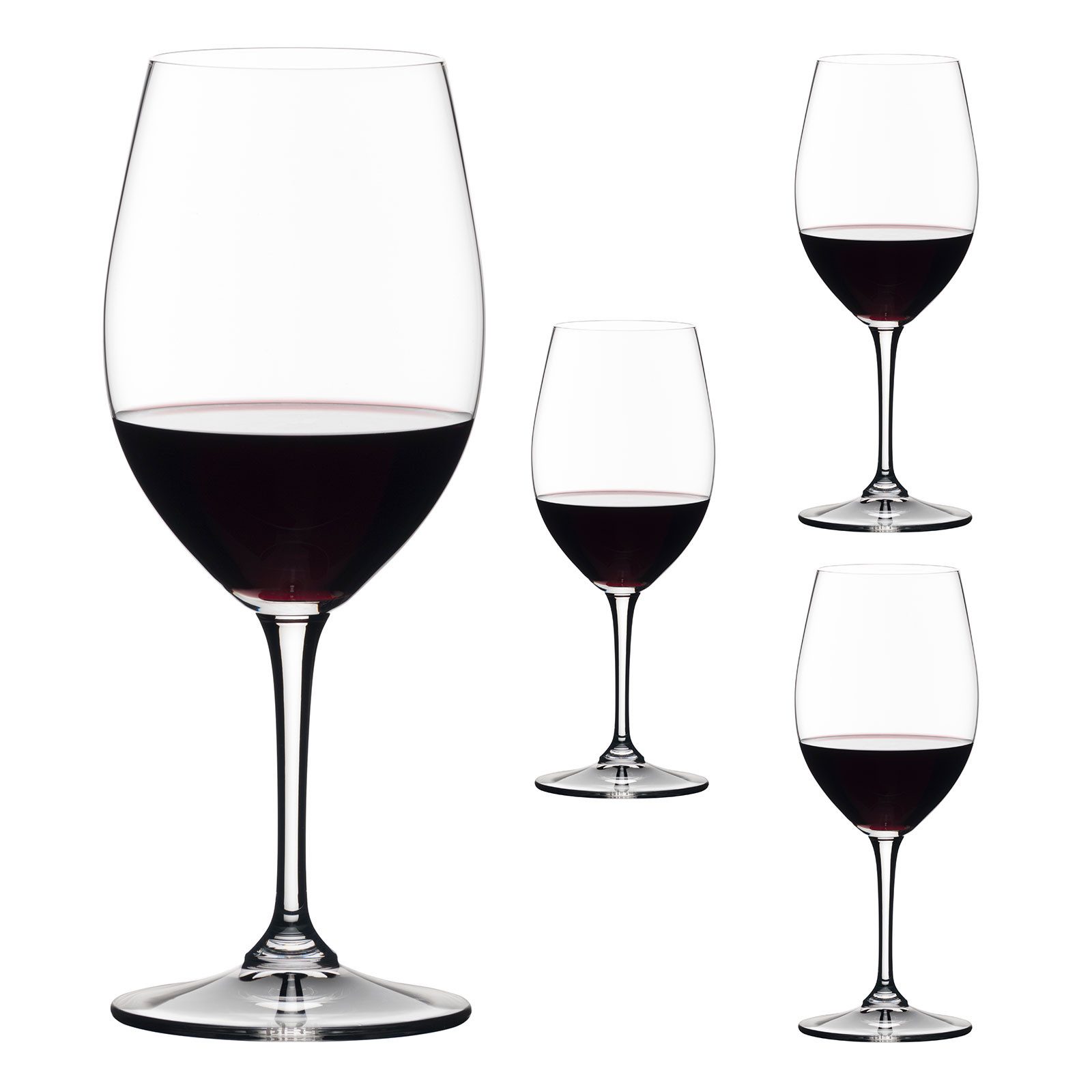 RIEDEL THE WINE GLASS COMPANY Glas Vivant Red Wine, 4-tlg., Kristallglas