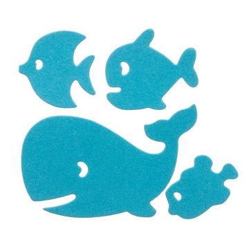 Stanzenshop.de Motivschablone Stanzschablone Wal und drei Fische, Stanzschablone Meer