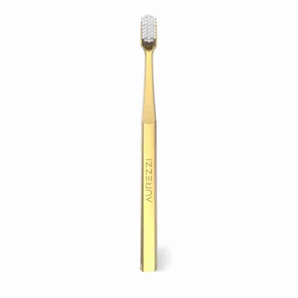 AUREZZI Zahnbürste Aurezzi Gold Zahnbürste White medium