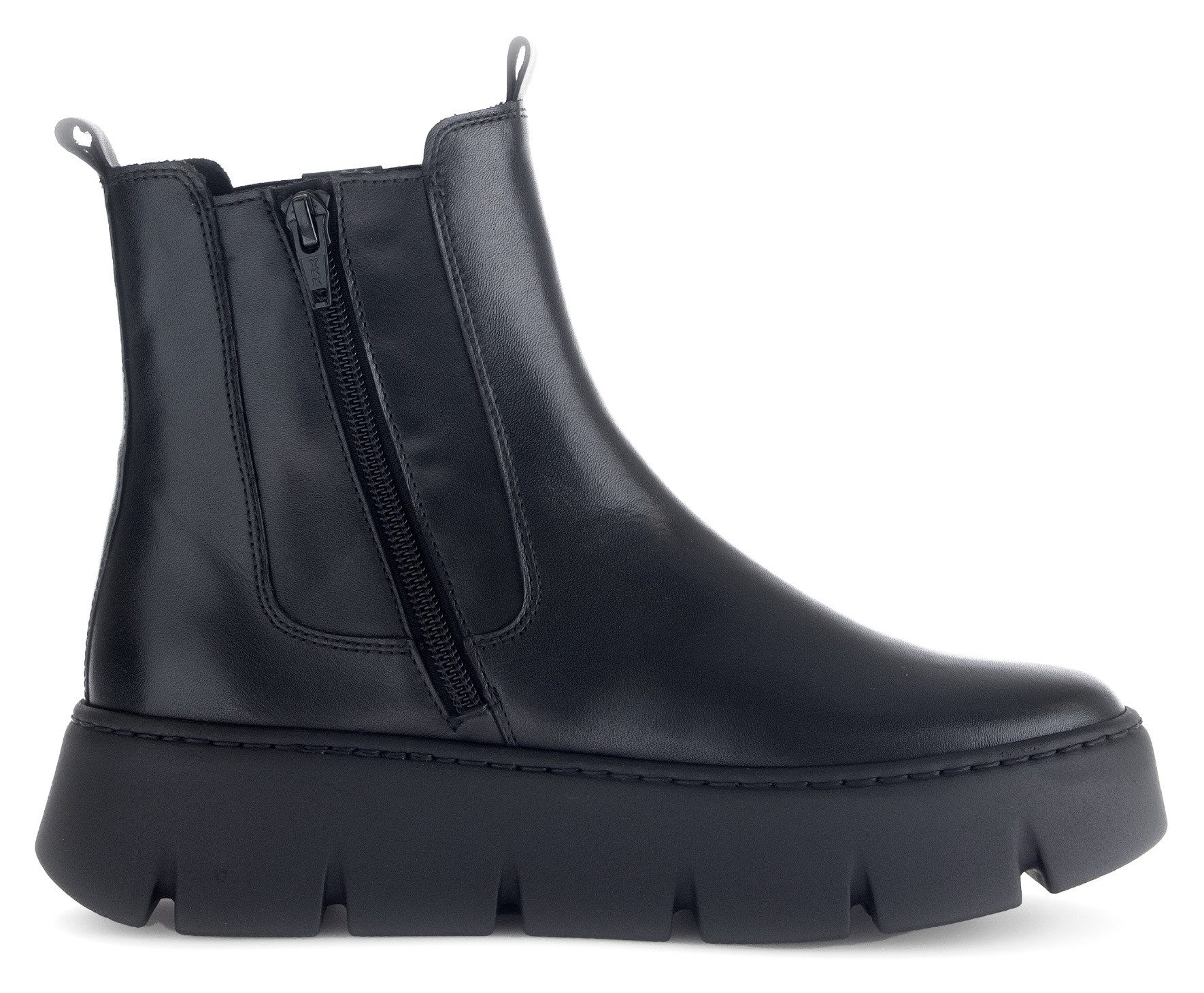 Gabor Chelseaboots, Plateau, Schlupfboots, Stiefelette mit zwei Anziehlaschen