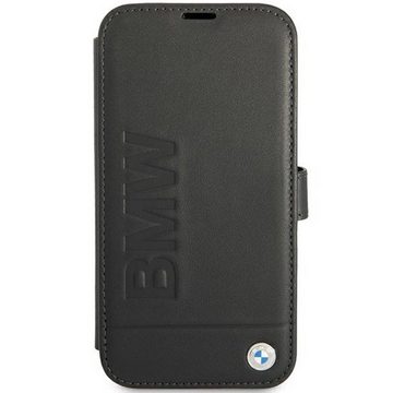 BMW Smartphone-Hülle BMW Signatur Collection Leder Case für Apple iPhone 13 Pro Max Schwarz