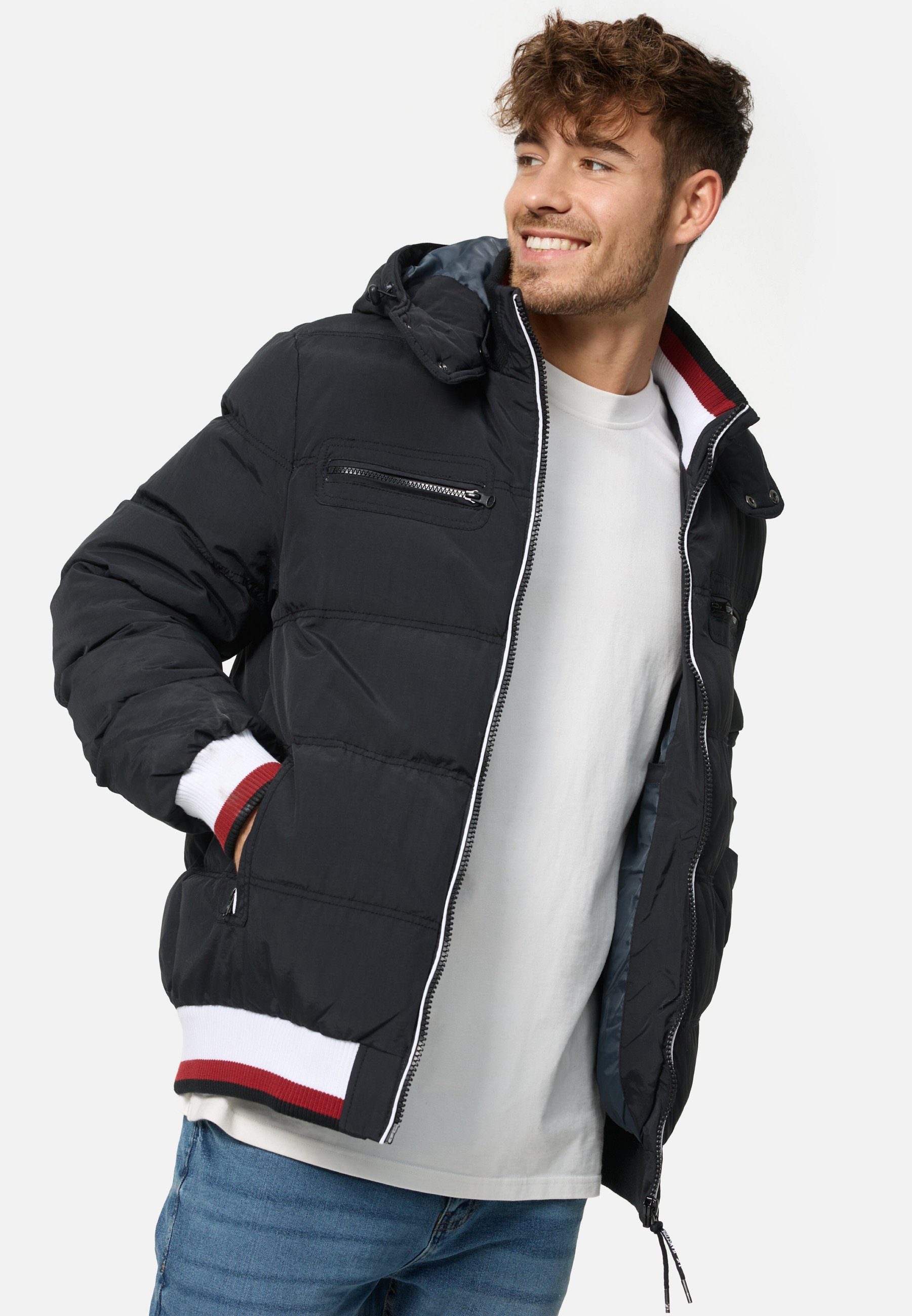 Marlon mix Steppjacke Indicode Black