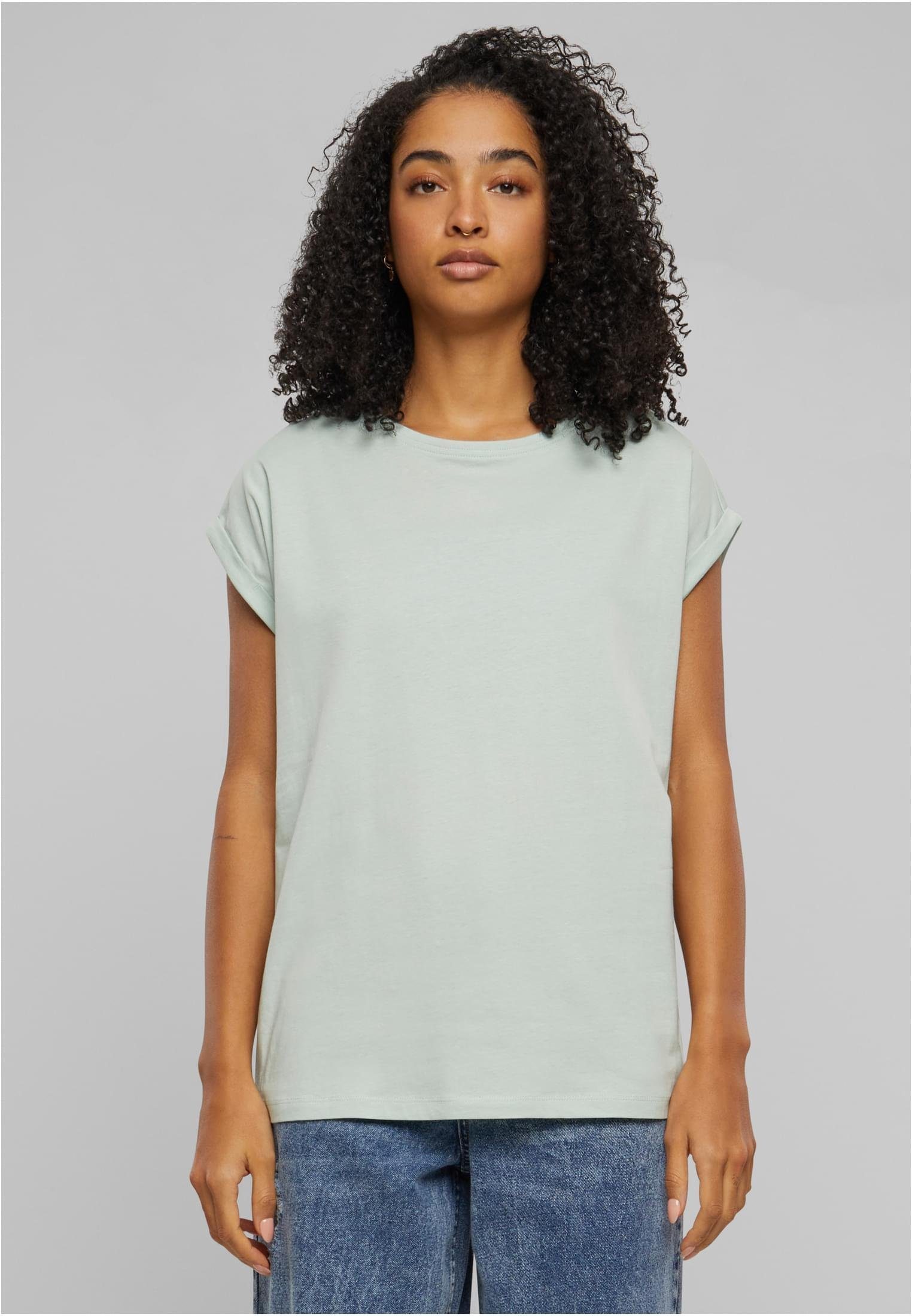 URBAN CLASSICS Rundhalsshirt Ladies Extended Shoulder Tee Damen T-Shirt