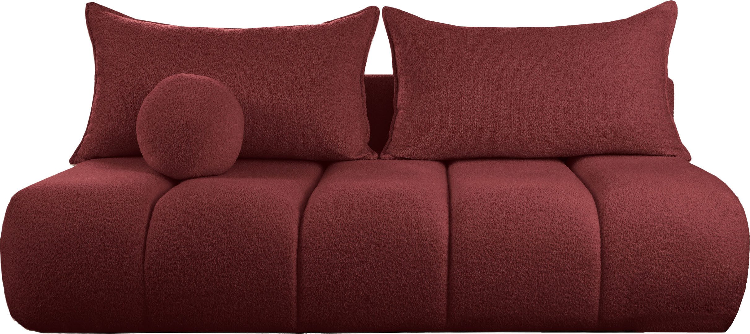 WFL GROUP Schlafsofa Milla mit Bettkasten – 3 Sitzer Couch mit Schlaffunktion, Bettfunktion, Schlaffläche 150 × 200 cm, Skandinavische Polstercouch im modernen  – Bild 2 von 5