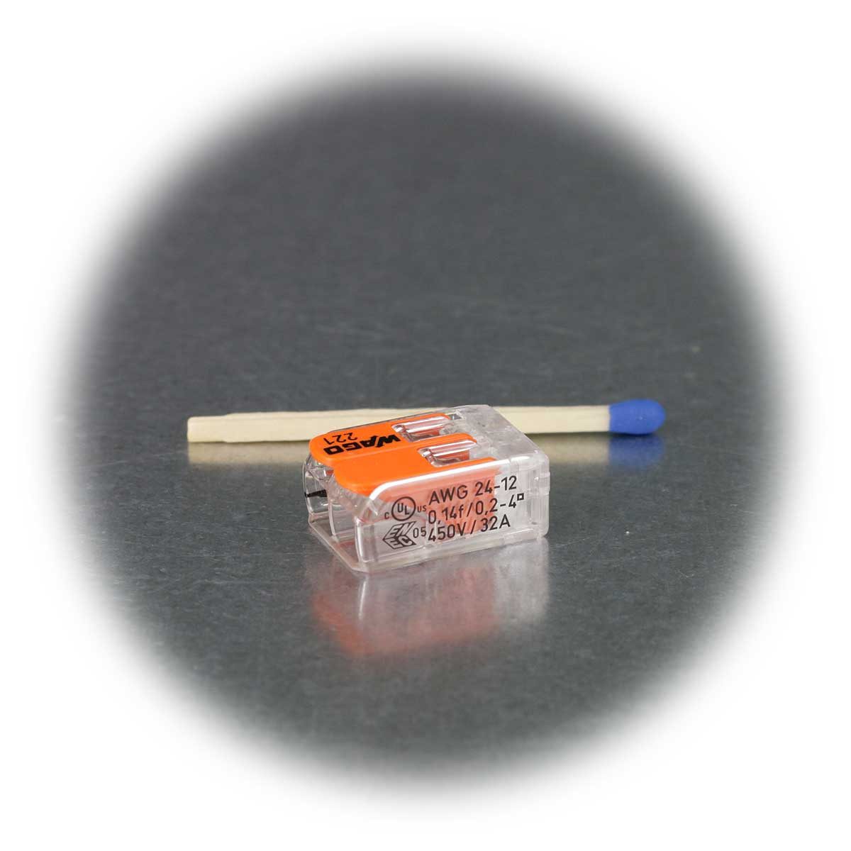 WAGO Verbindungsdosenklemme 10 WAGO Compact Steckklemmen 2x 0,2-4 mm² mi Hebel
