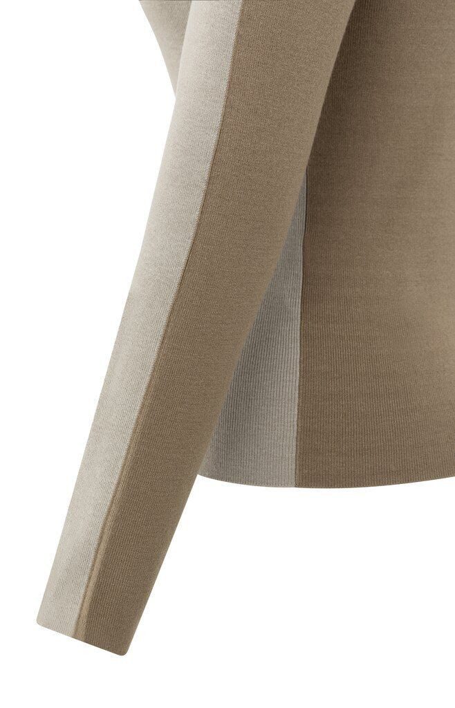 YAYA Rundhalspullover Zweifarbiges Oberteil günstig online kaufen