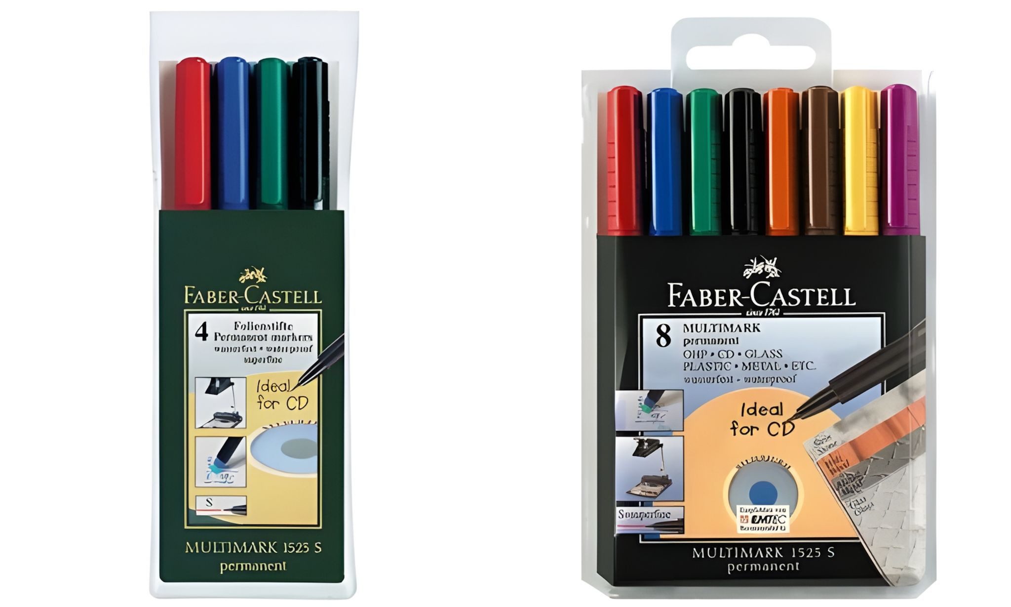 Faber-Castell Marker Faber Castell Marker Multimark permanent F 0,6 mm 8er Etui