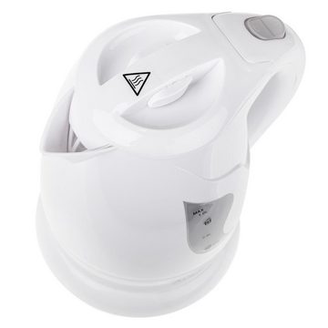 Adler Wasserkocher AD 08w, 1 l, 850,00 W, kabellos, mit Abschaltautomatik, für Reisen, Weiß