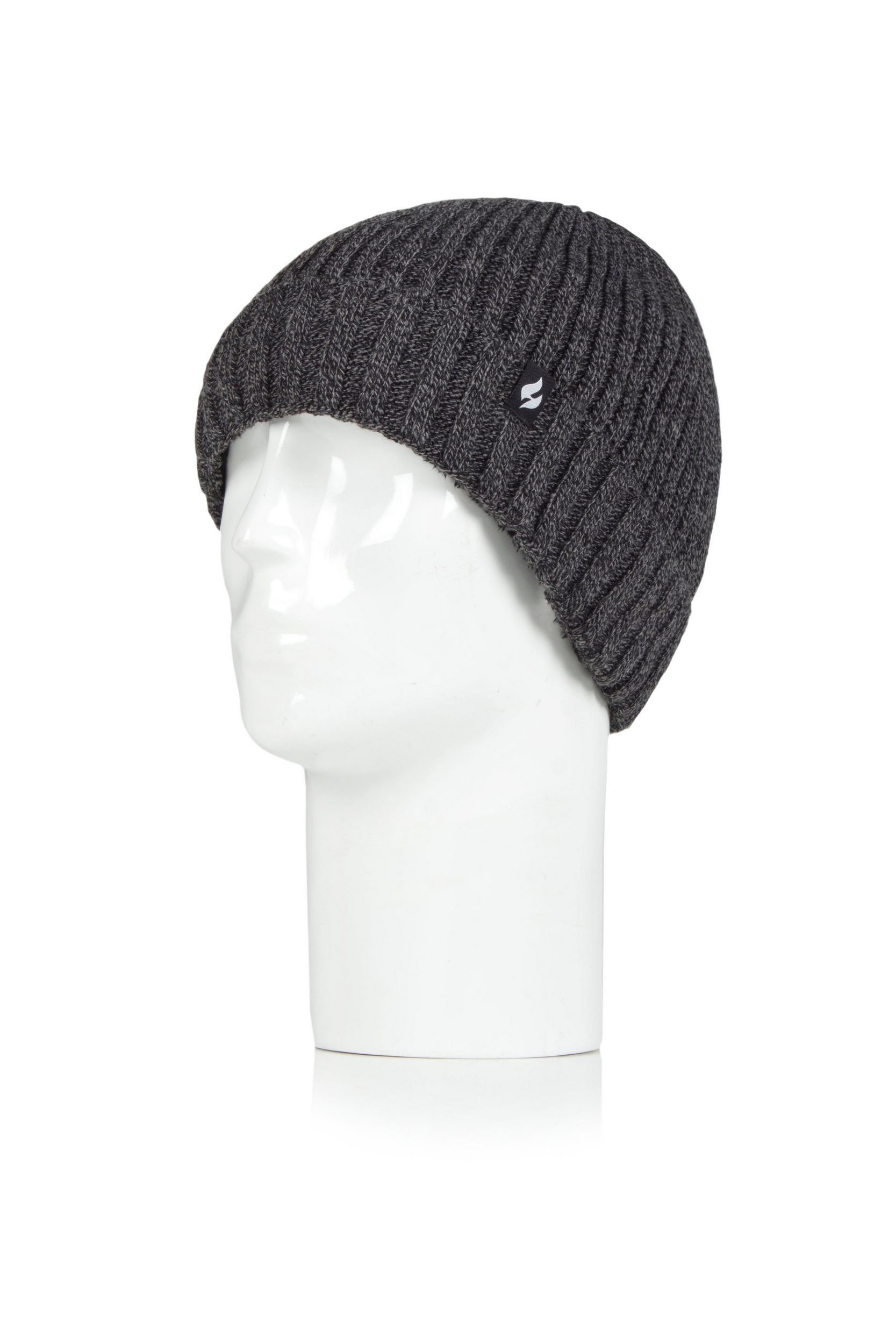 Heat Holders Strickmütze Herren mit gerippten Umschlag günstig online kaufen