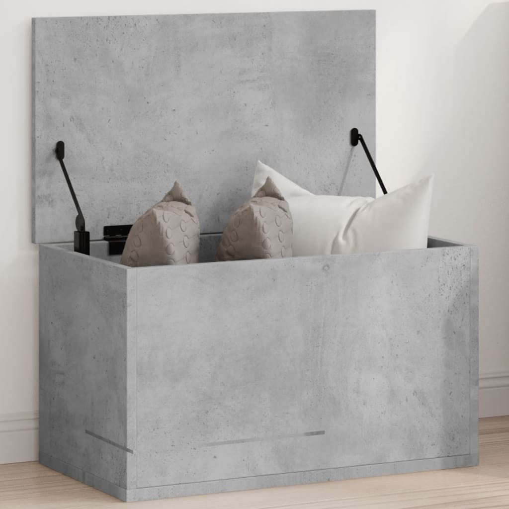 vidaXL Aufbewahrungsbox Truhe Betongrau 60x35x35 cm Holzwerkstoff (1 St)