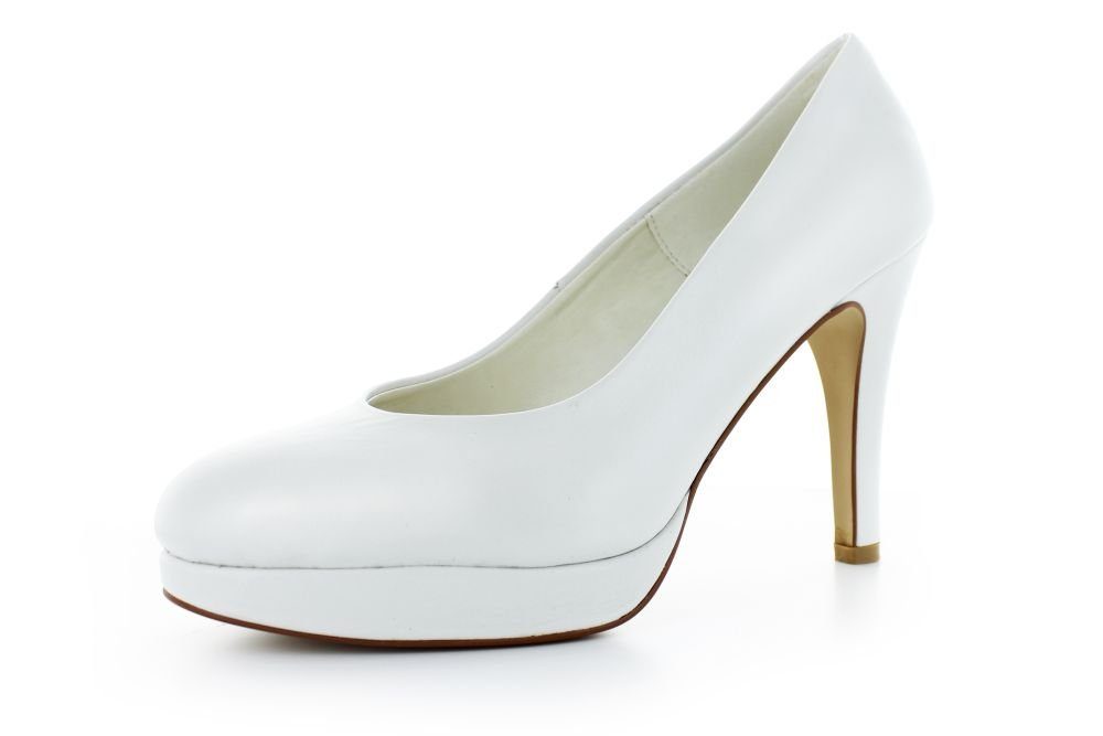 White Lady 278 Leder Plateau Brautschuhe High-Heel-Pumps günstig online kaufen