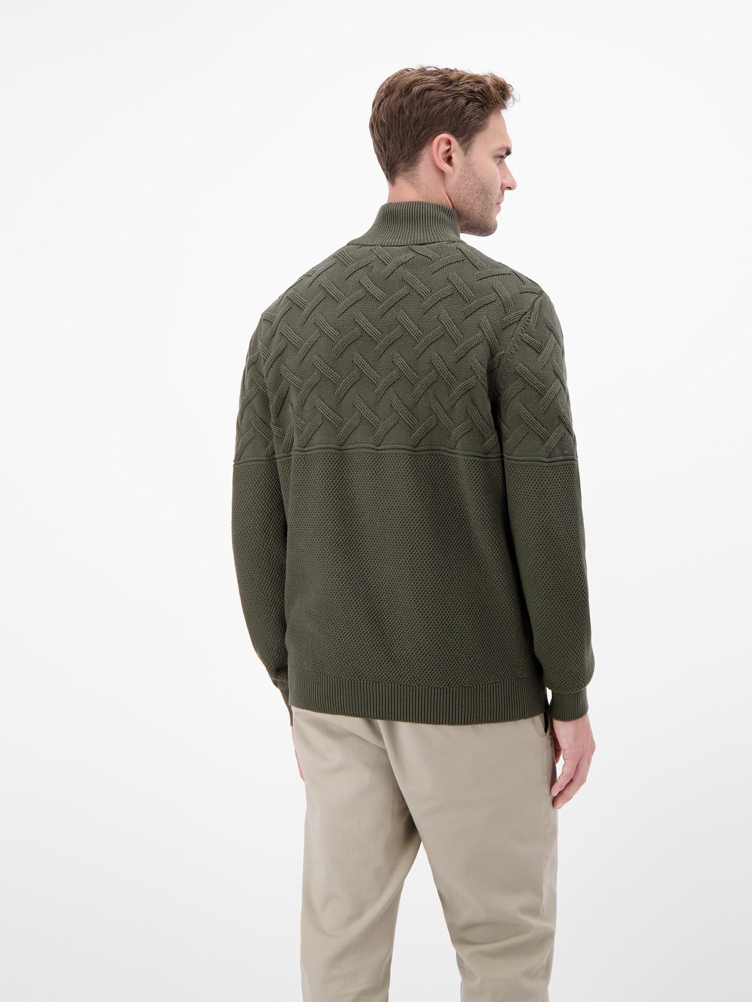 LERROS Strickpullover LERROS Herren-Troyer mit Jacquardmuster