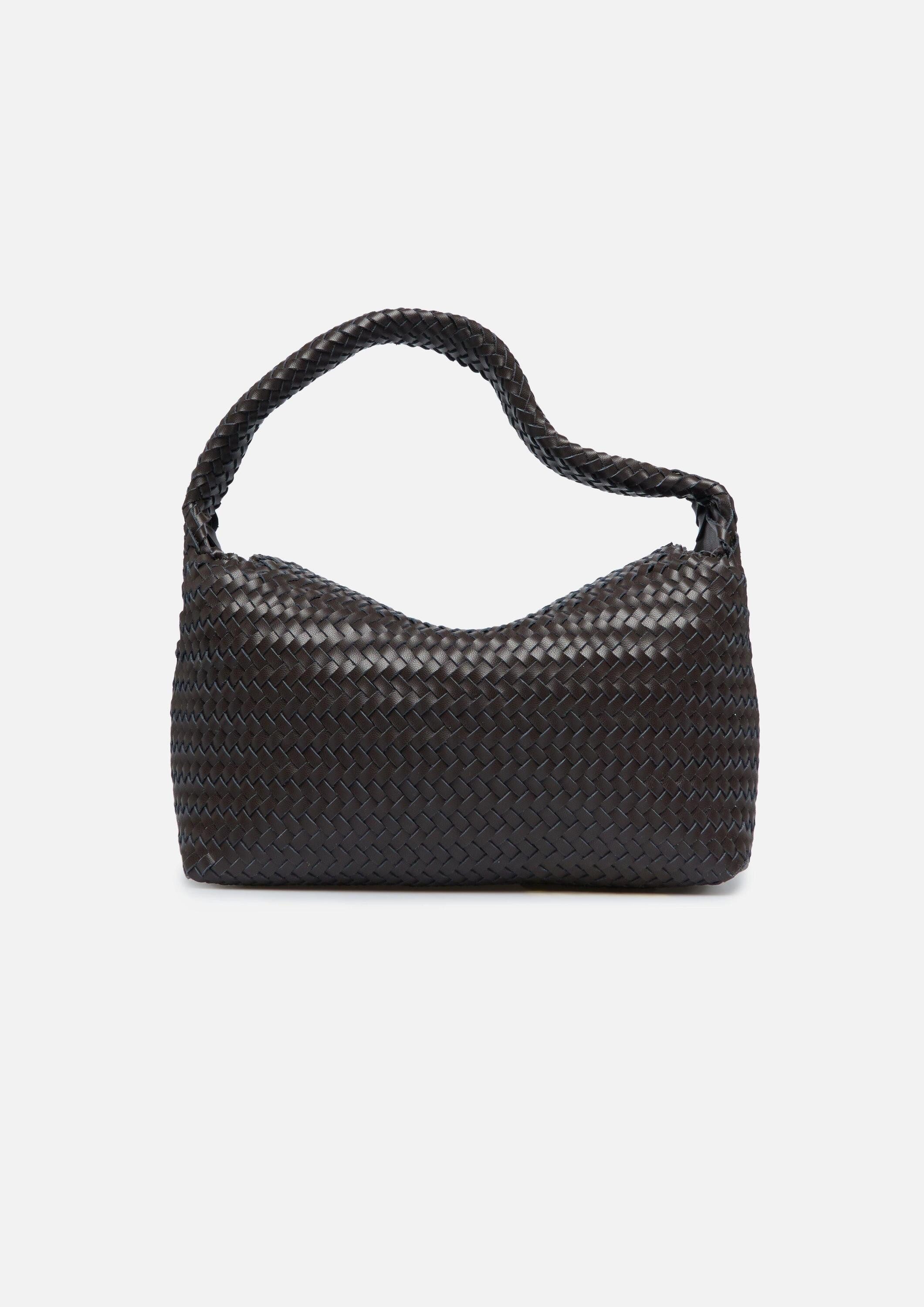 comma Schultertasche Tasche, Geflochtene Bowling-Bag günstig online kaufen