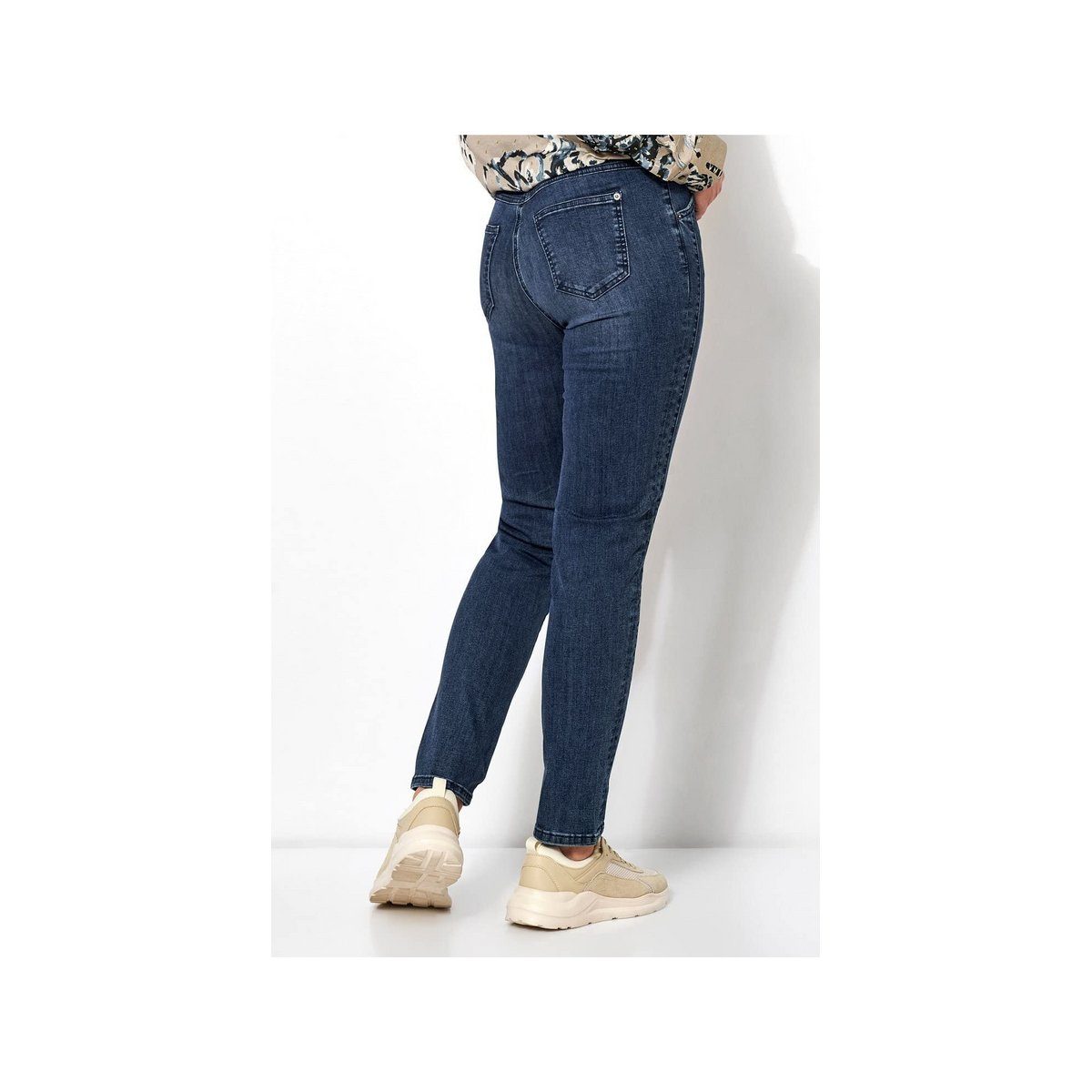 TONI 5-Pocket-Jeans dunkel-blau (1-tlg) dark stone