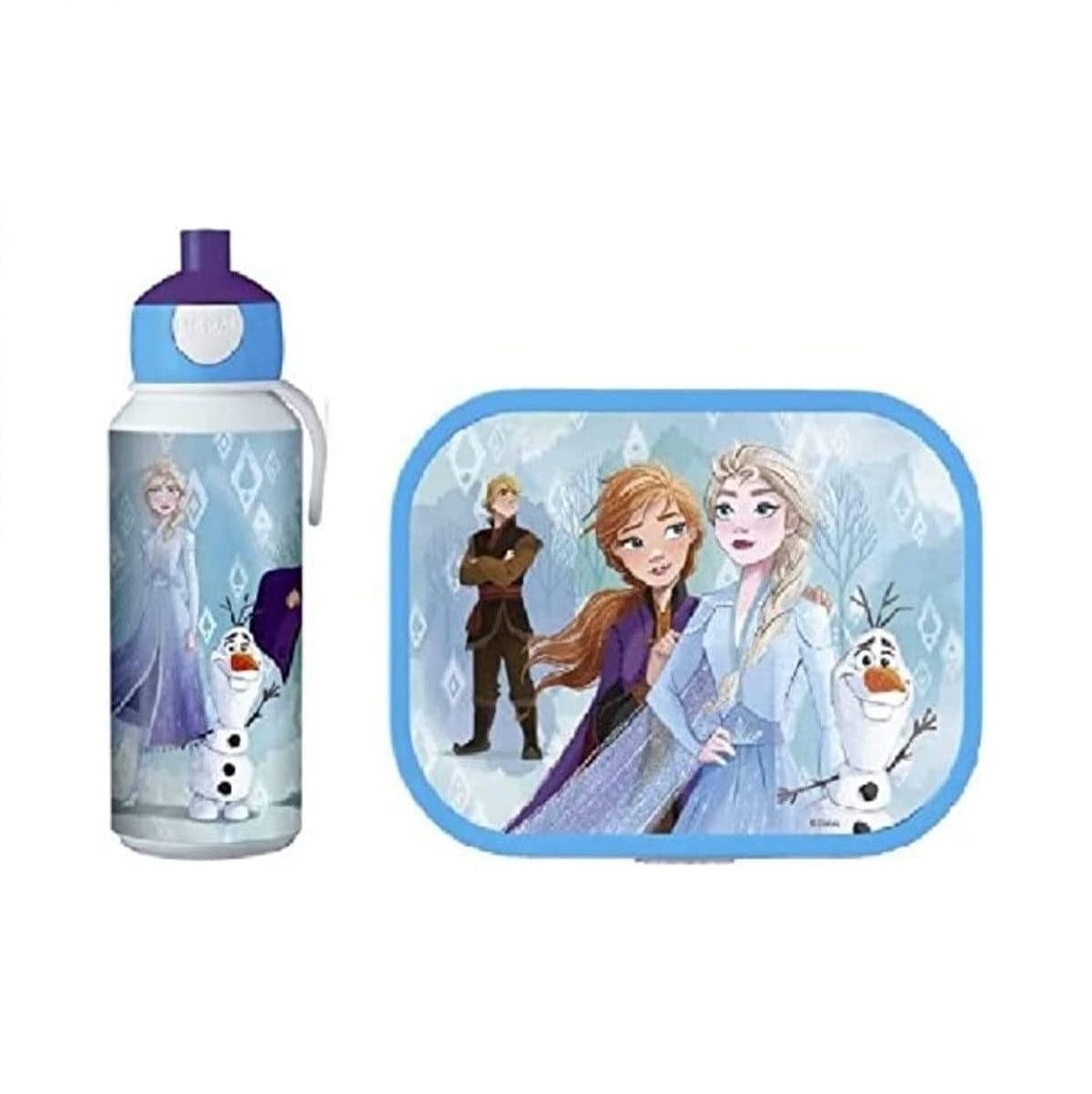 Mepal Lunchbox Trinkflasche & Brotdose mit Bento, spülmaschinenfest, für Schule, Acrylnitril-Butadien-Styrol, Frozen II Design, ideal für Freizeit