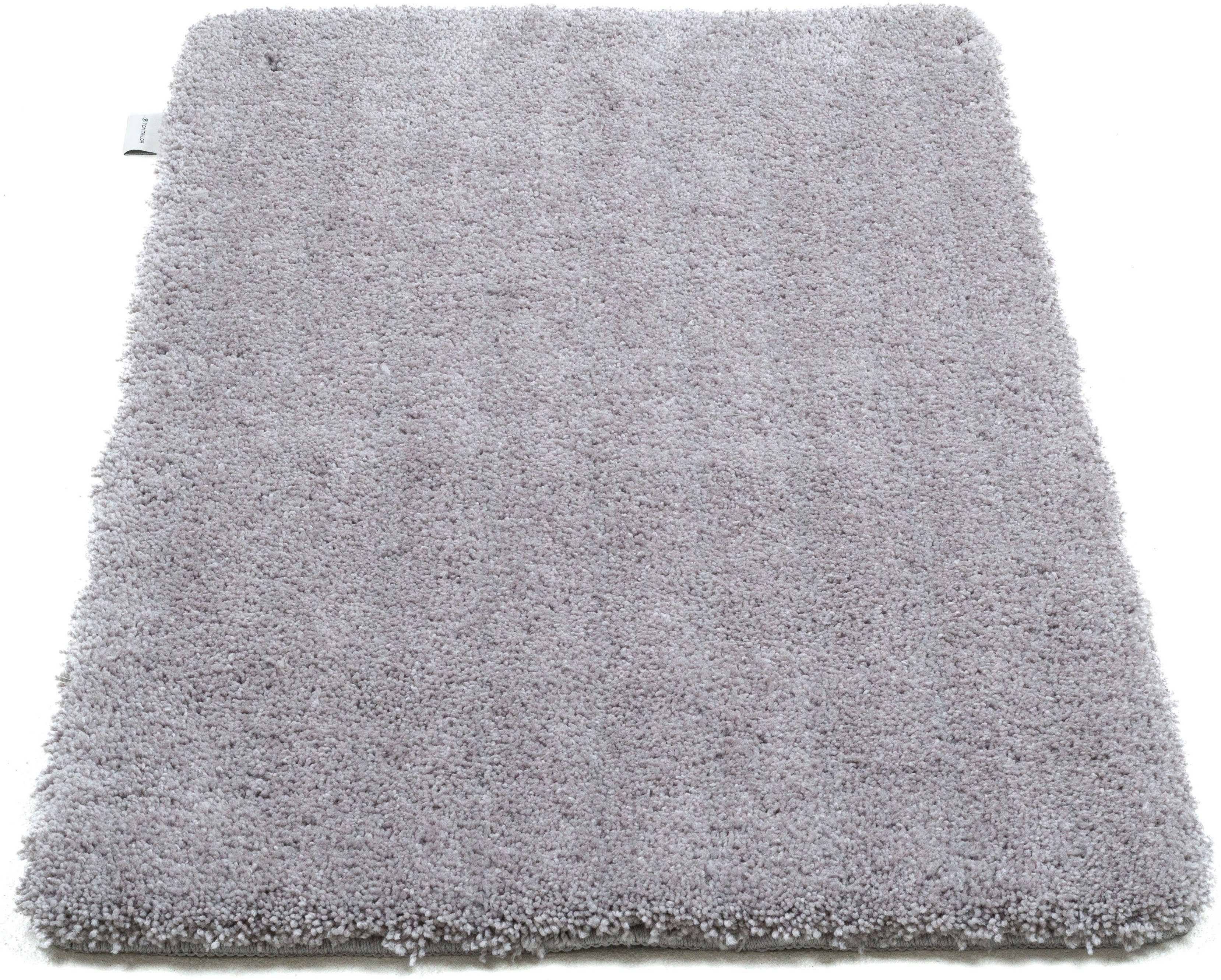 TOM TAILOR HOME Badematte Cozy Bath UNI, Badvorleger, Badezimmer Teppich, Höhe 27 mm, rutschhemmend beschichtet, fußbodenheizungsgeeignet, Polyester, rechteckig, Badteppich, Uni Farben, rechteckig, in rund & oval erhältlich