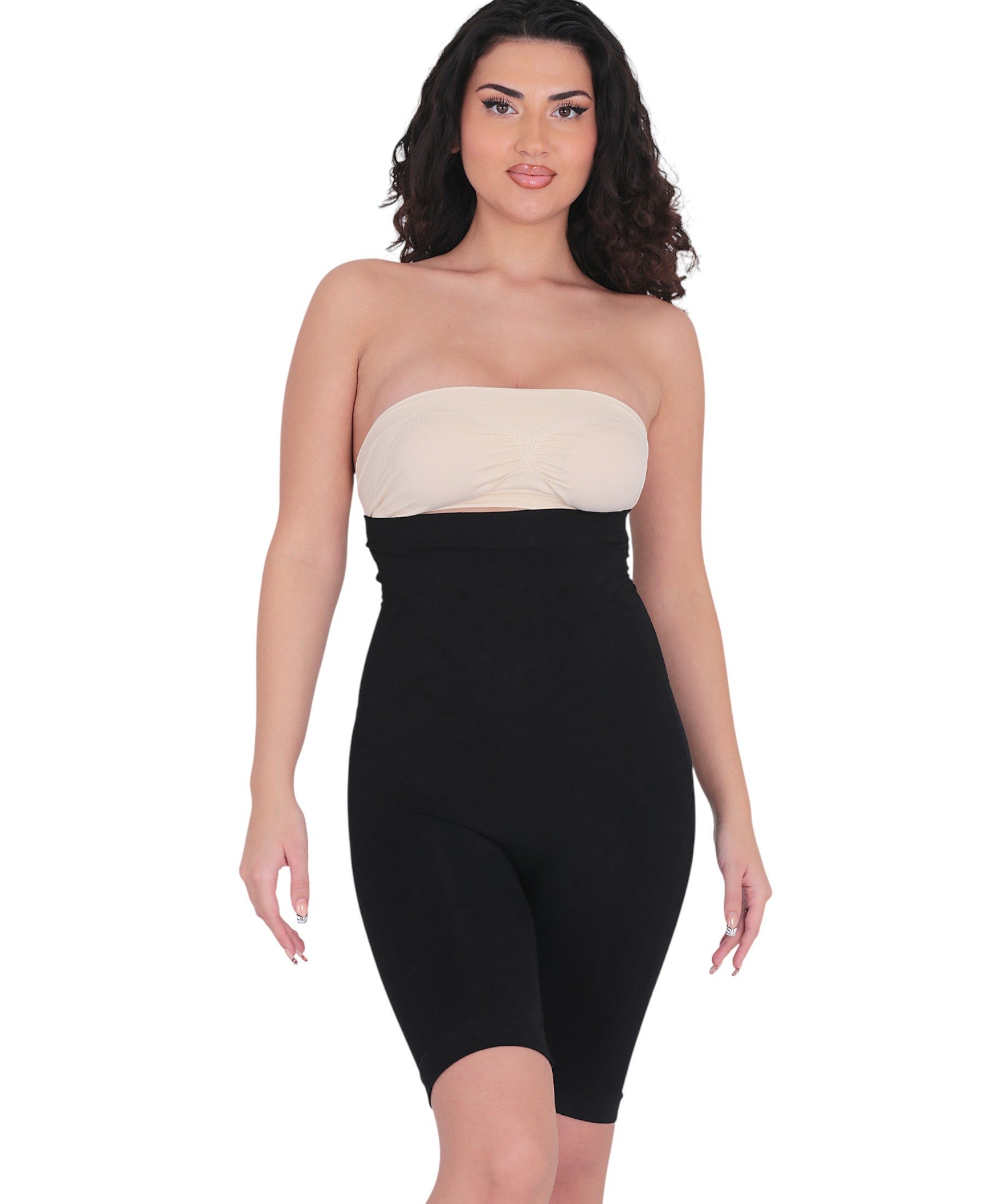 Formangel Miederslip Shaping Boxer Corsage mit hoher Taille, Silikonbund & Massagezonen (1-St) Anti-Rutsch-Silikonbund, Massage-Zone, seamless